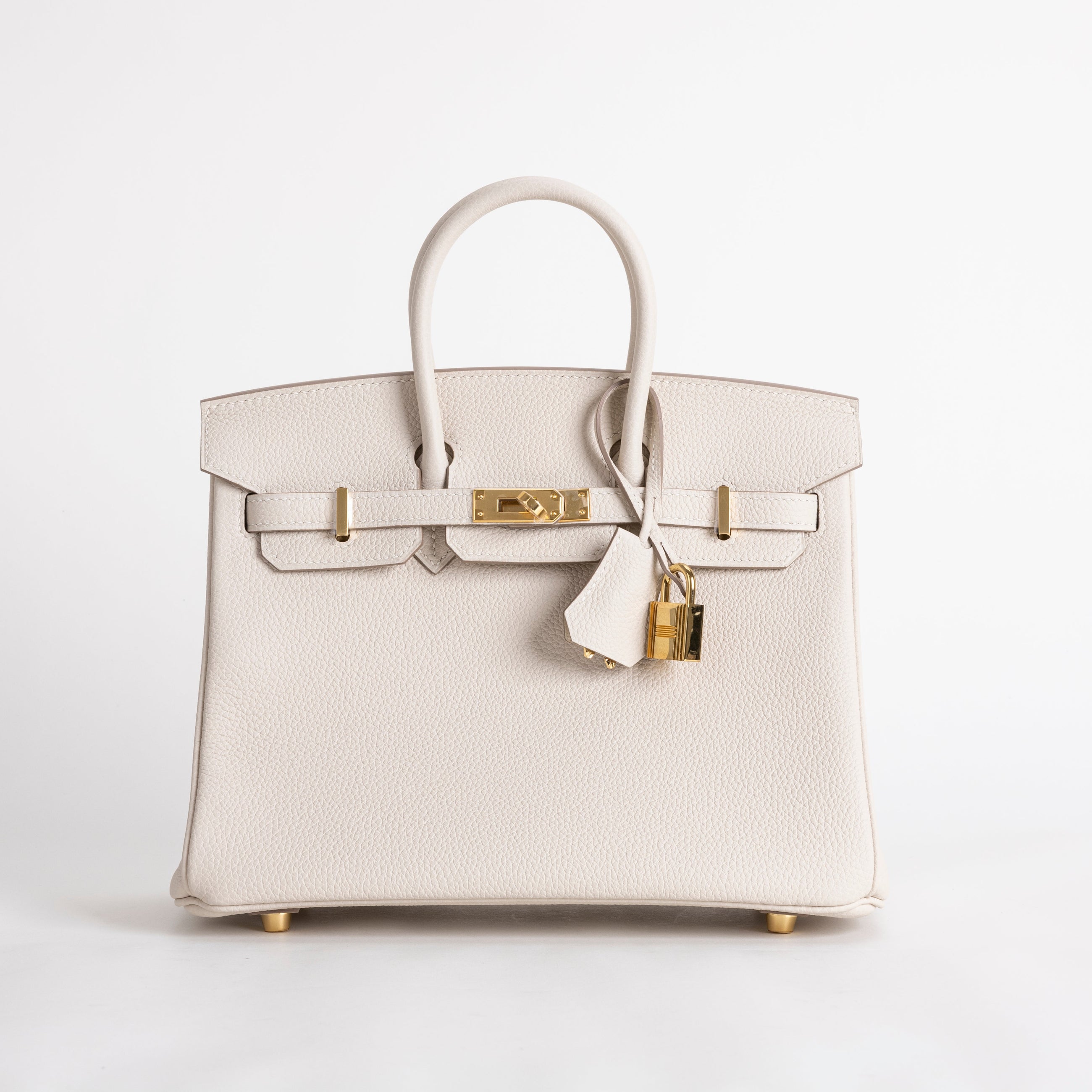 BIRKIN 25 TOGO LEATHER CRAIE WITH GOLD HARDWARE (GHW)