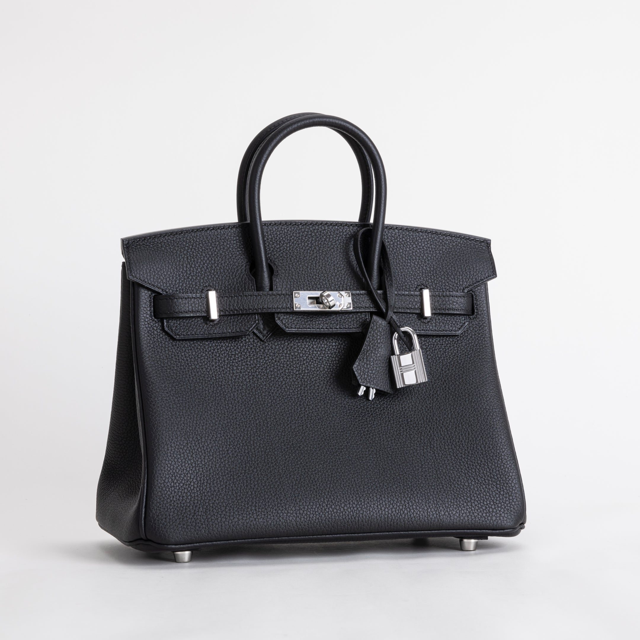 BIRKIN 25 TOGO LEATHER NOIR (BLACK) WITH PALLADIUM HARDWARE (PHW)
