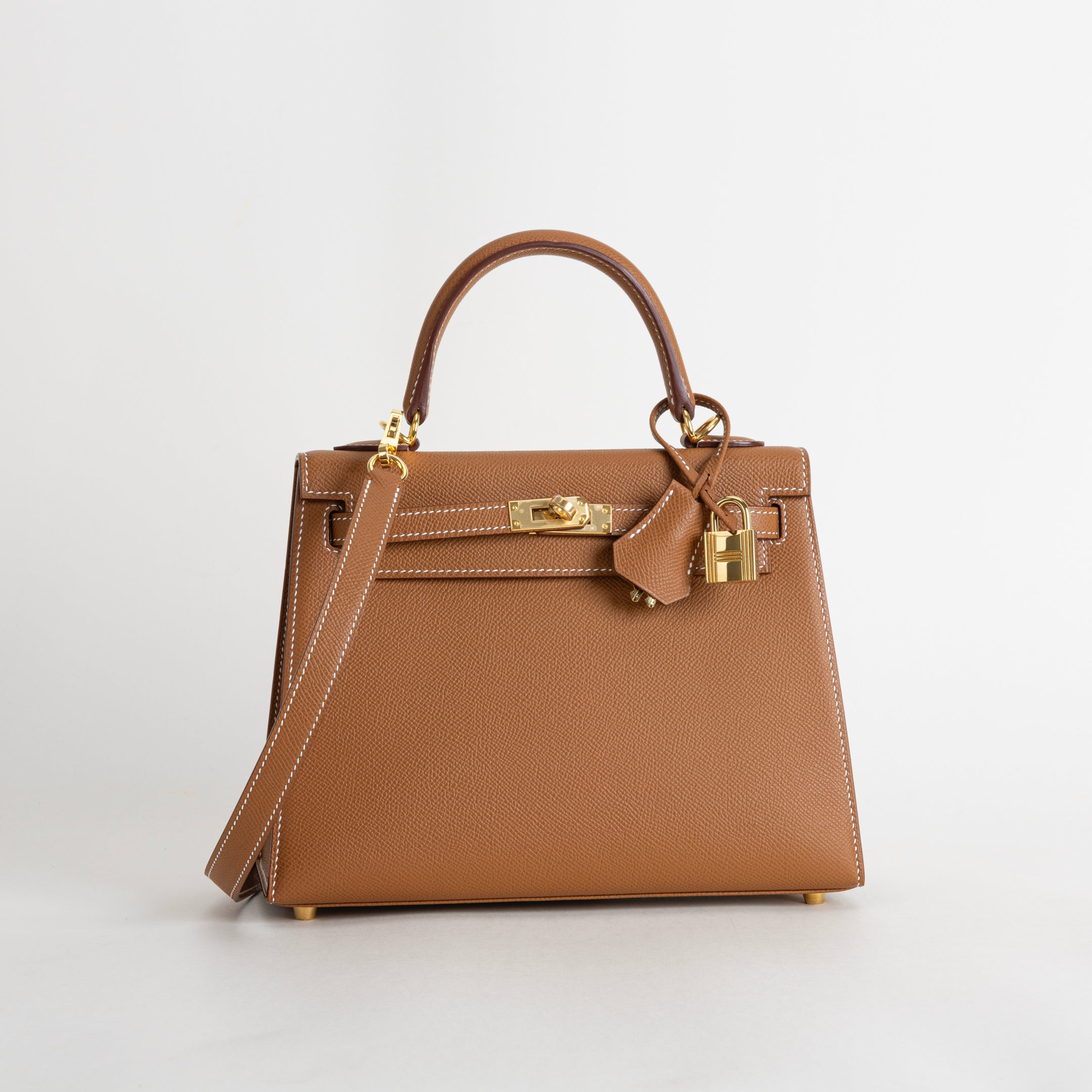 KELLY 25 EPSOM LEATHER GOLD WITH GOLD HARDWARE (GHW)