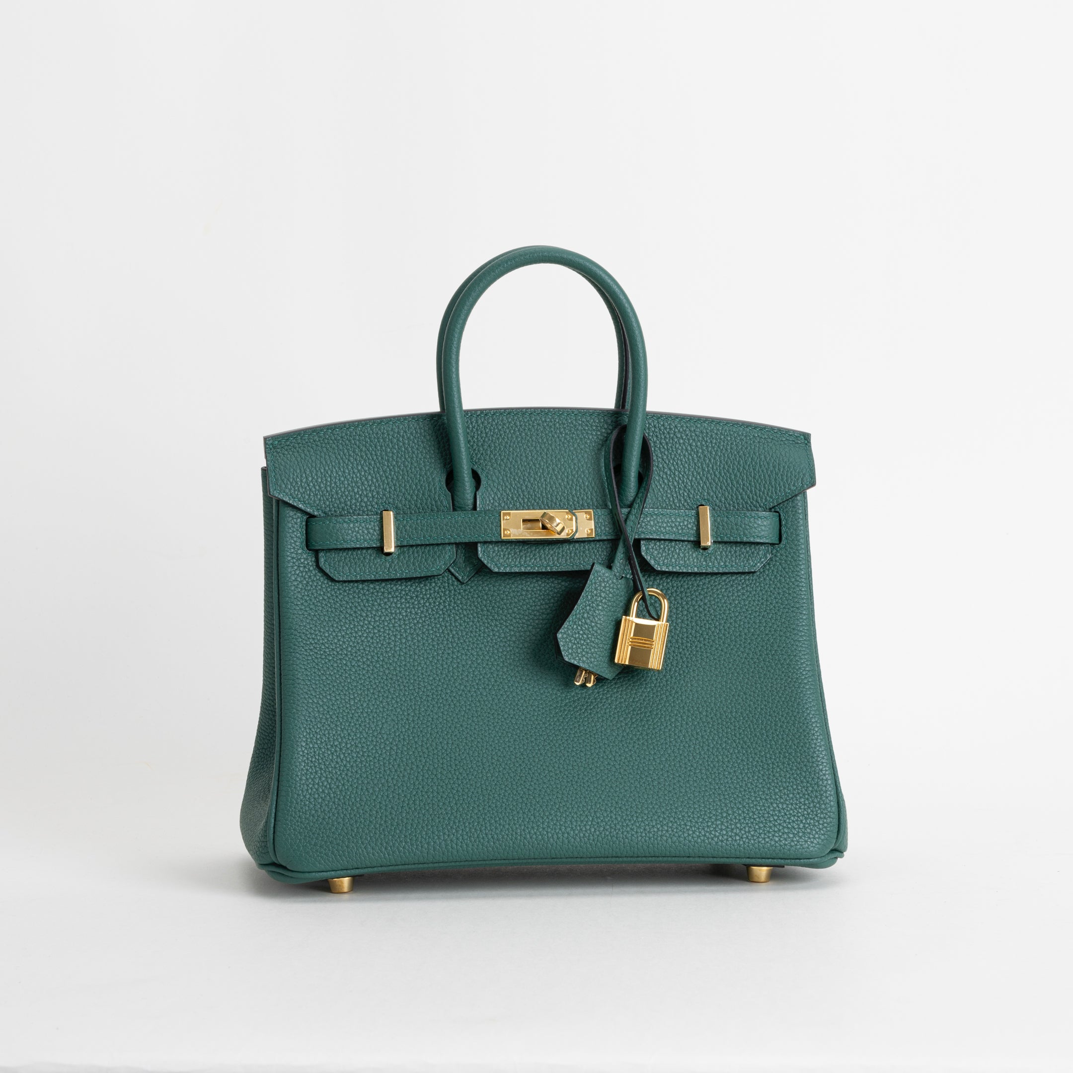 BIRKIN 25 TOGO LEATHER MALACHITE WITH GOLD HARDWARE (GHW)