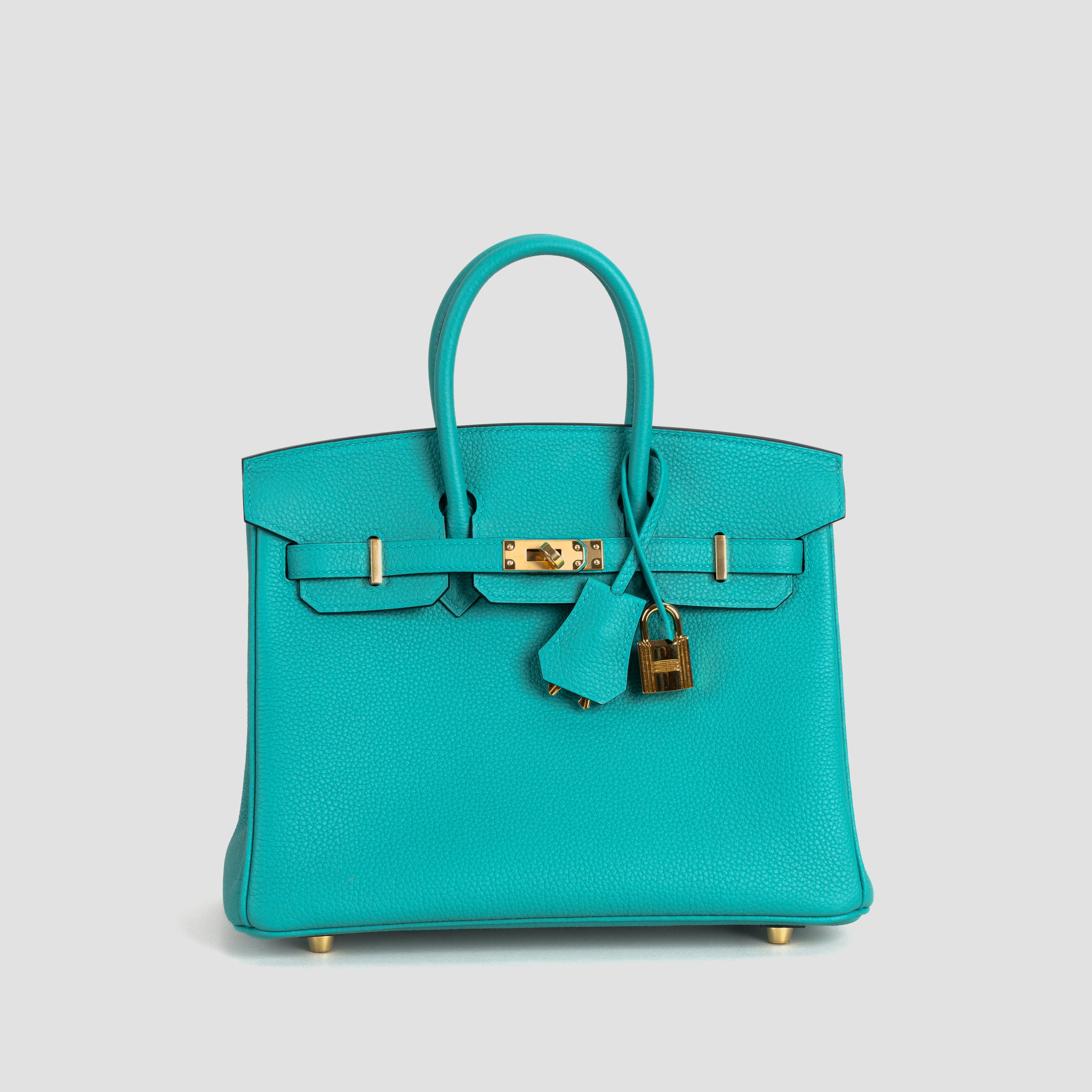 BIRKIN 25 TOGO LEATHER BLEU PAON WITH GOLD HARDWARE (GHW)