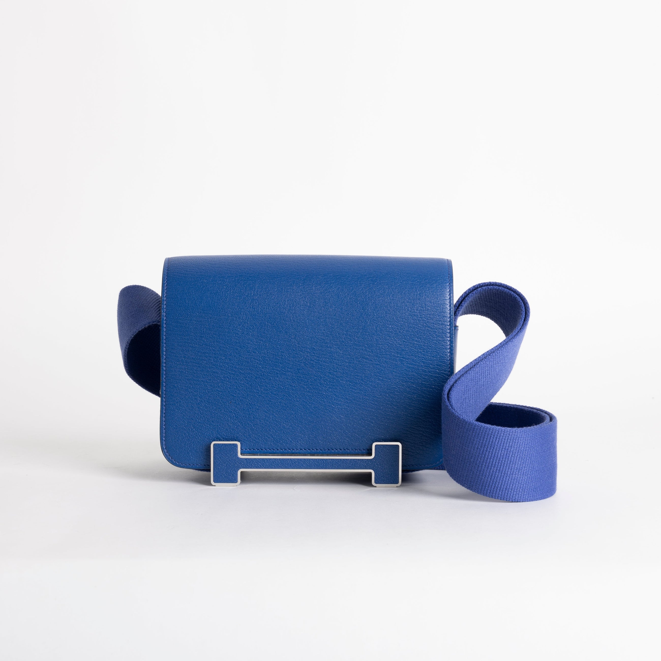 GETA CHEVRE LEATHER BLEU ELECTRIC WITH PALLADIUM HARDWARE (PHW)