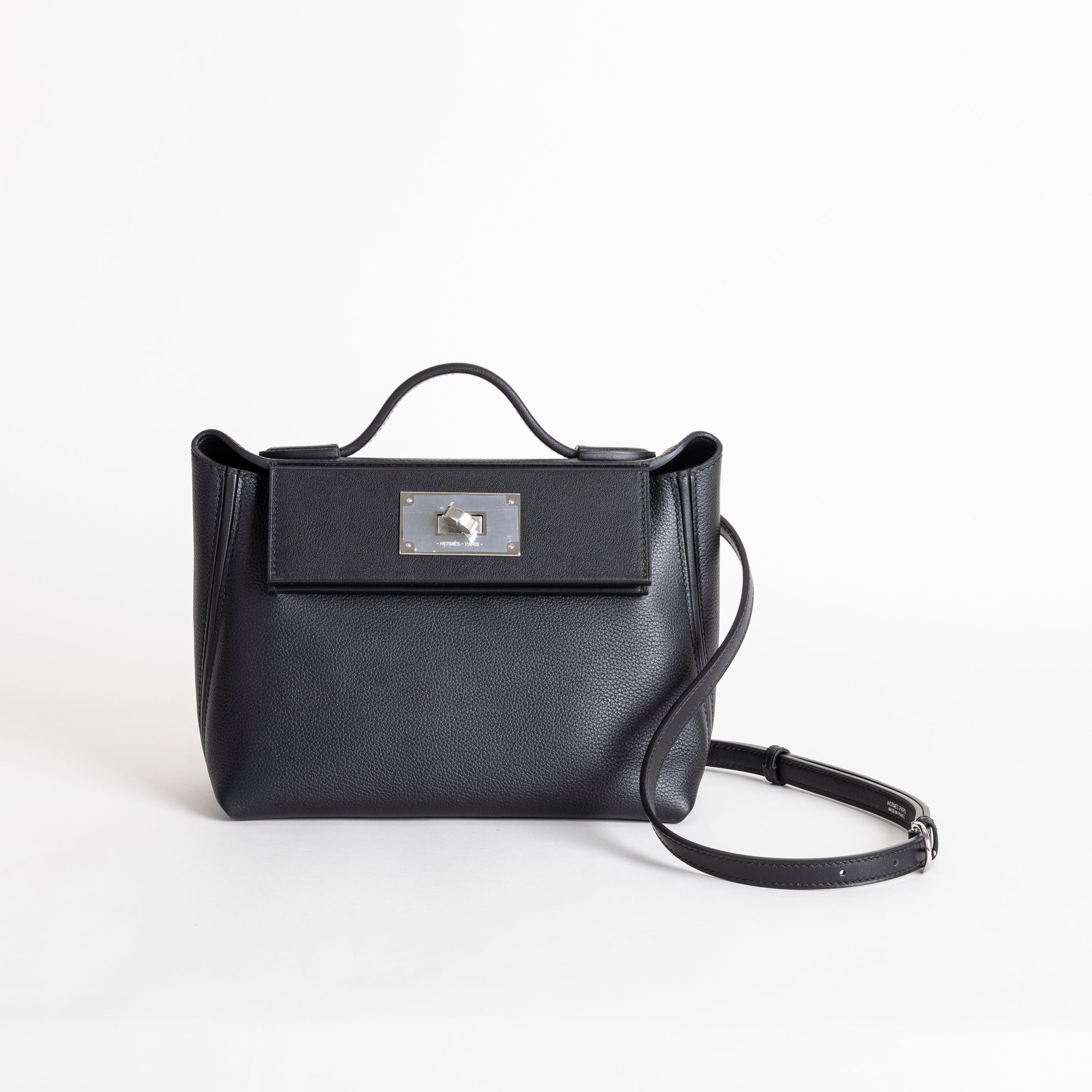 24/24 (MINI) EVERCOLOR & SWIFT LEATHER NOIR (BLACK) WITH PALLADIUM HARDWARE (PHW)