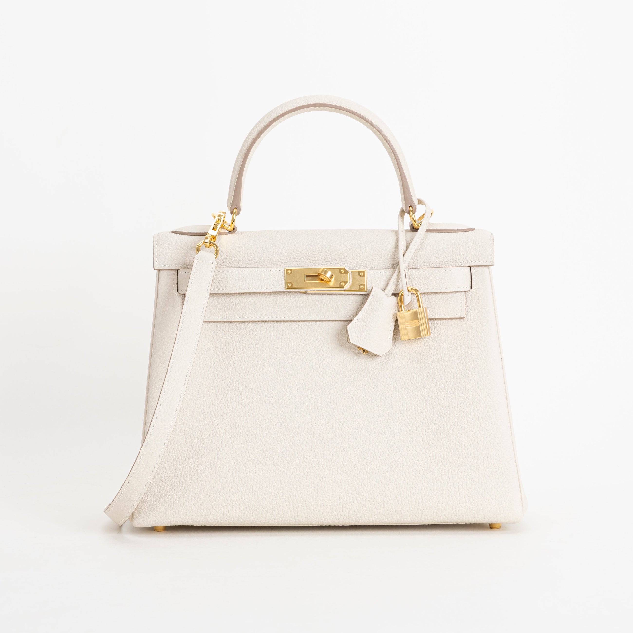 KELLY 28 TOGO LEATHER CRAIE WITH GOLD HARDWARE (GHW)