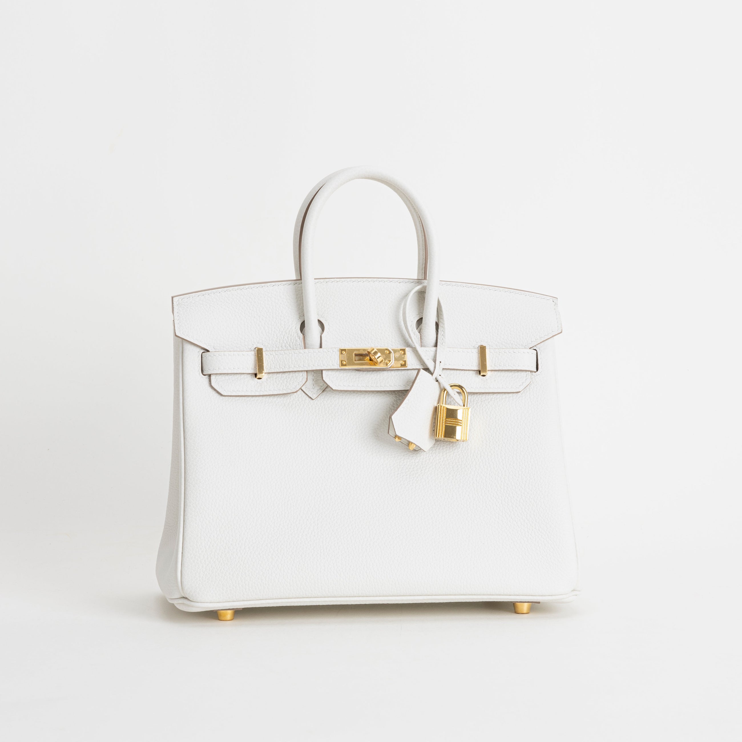 BIRKIN 25 TOGO LEATHER BLANC WITH GOLD HARDWARE (GHW)