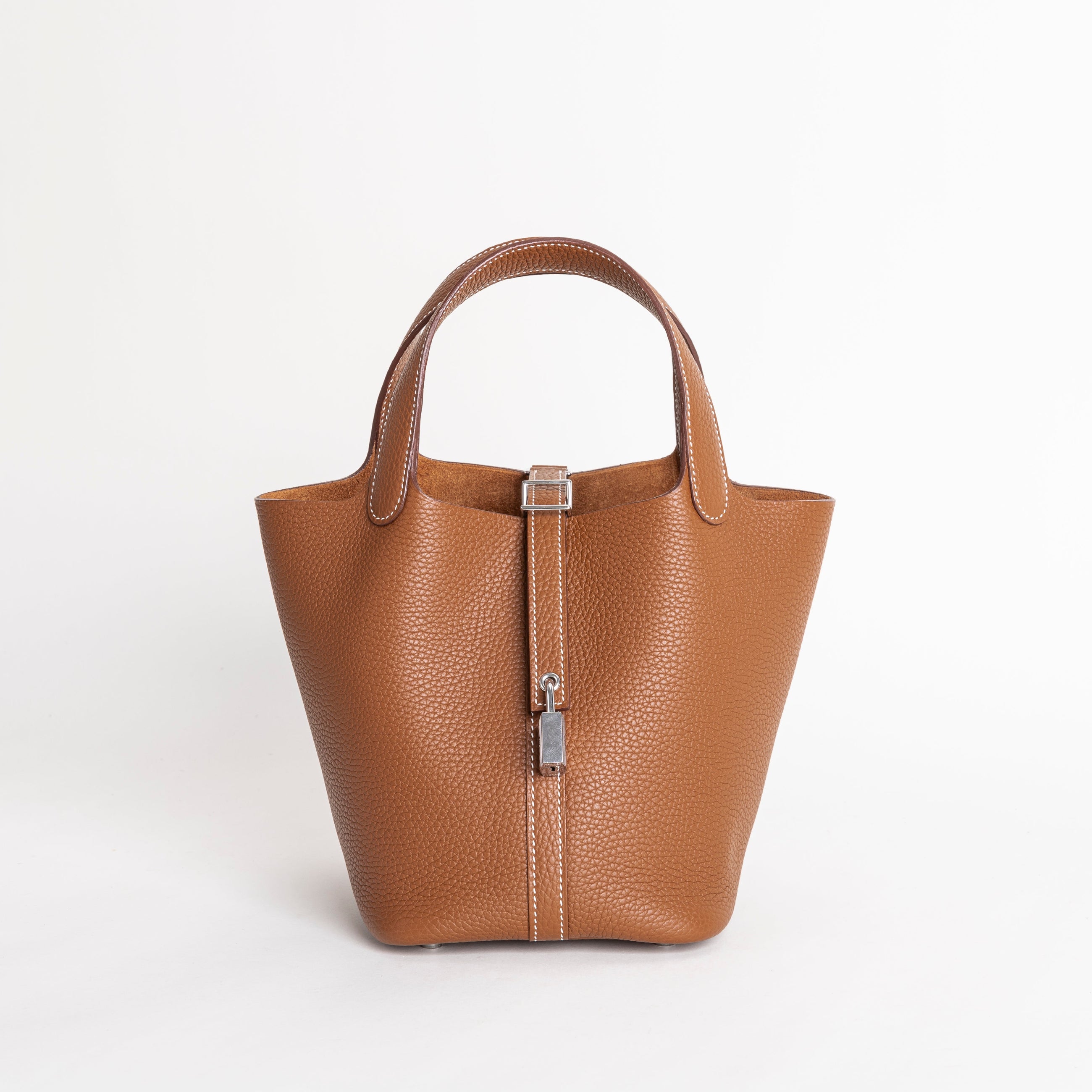 PICOTIN 18 LOCK CLEMENCE LEATHER GOLD WITH PALLADIUM HARDWARE (PHW)