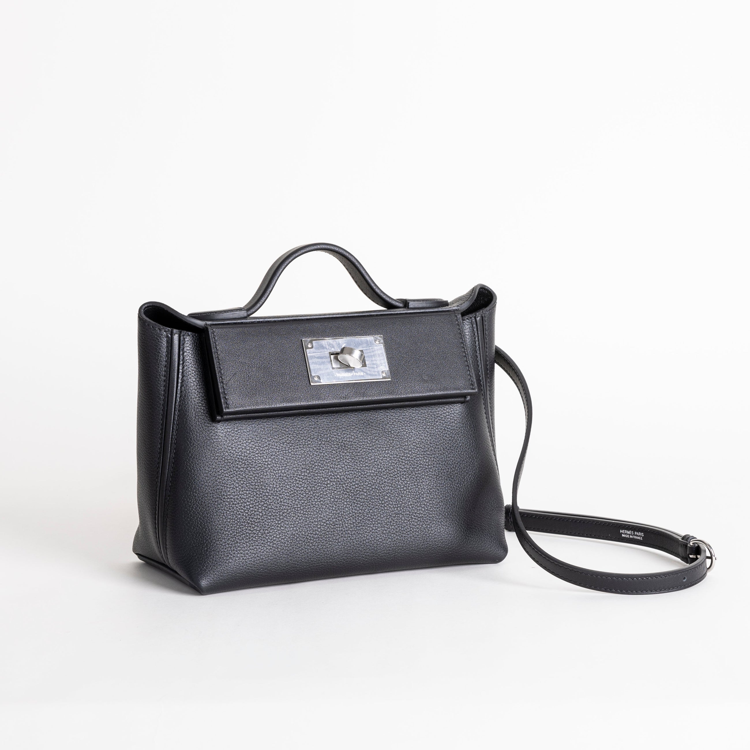 24/24 (MINI) EVERCOLOR & SWIFT LEATHER NOIR (BLACK) WITH PALLADIUM HARDWARE (PHW)