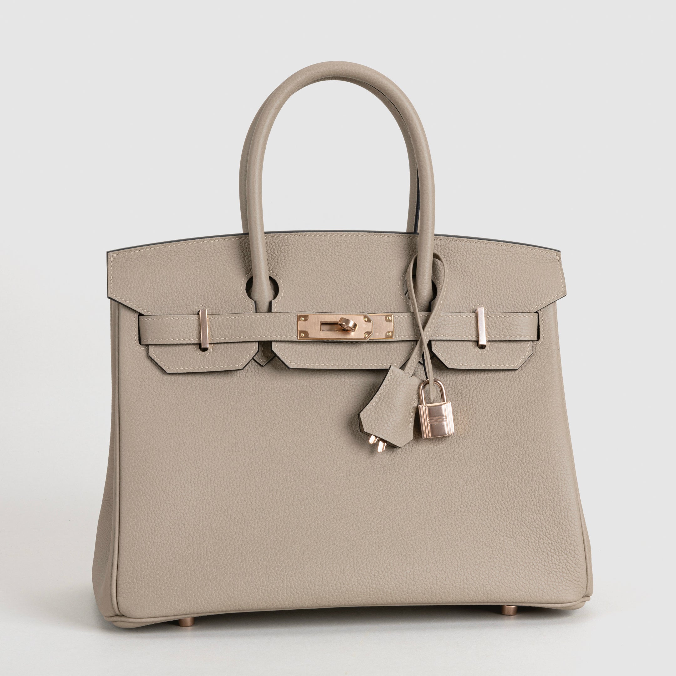 BIRKIN 30 TOGO LEATHER TRENCH WITH ROSE GOLD HARDWARE (RGHW)