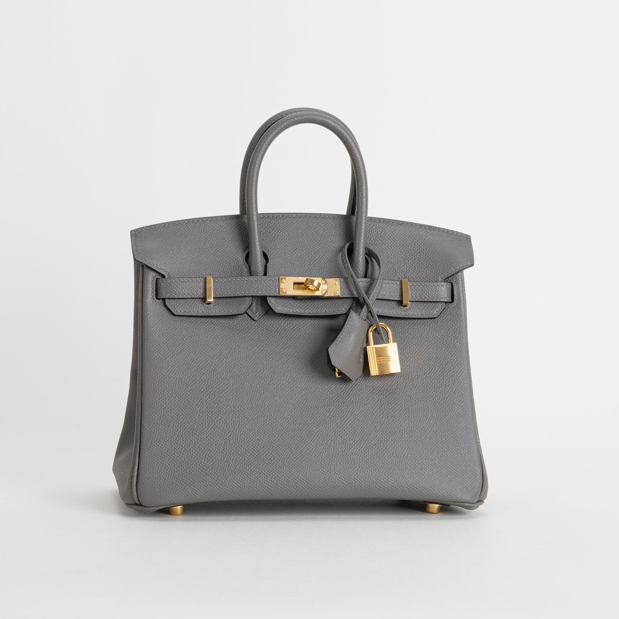 BIRKIN 25 EPSOM LEATHER GRIS MEYER WITH GOLD HARDWARE (GHW)