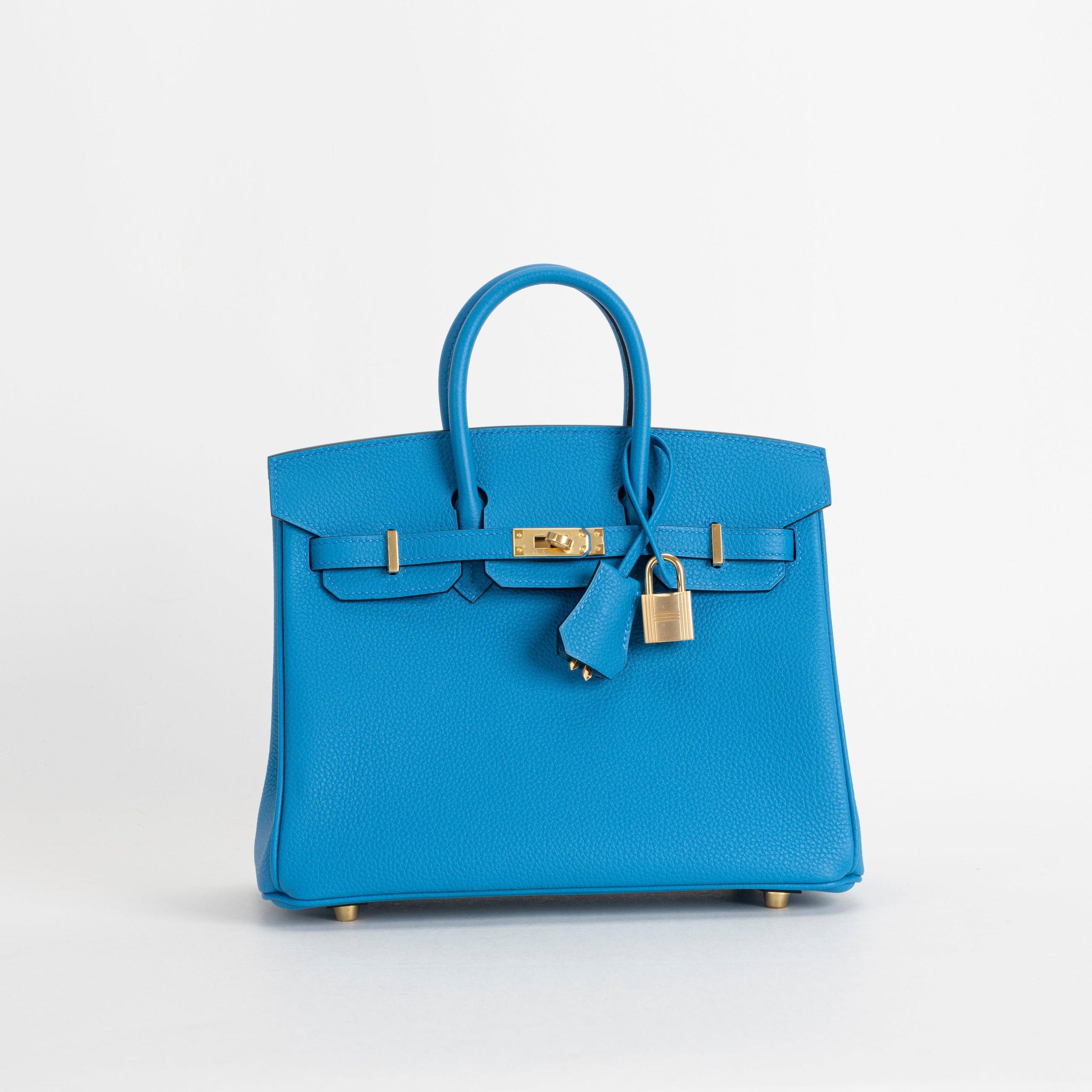 BIRKIN 25 TOGO LEATHER BLEU ZANZIBAR WITH GOLD HARDWARE (GHW)