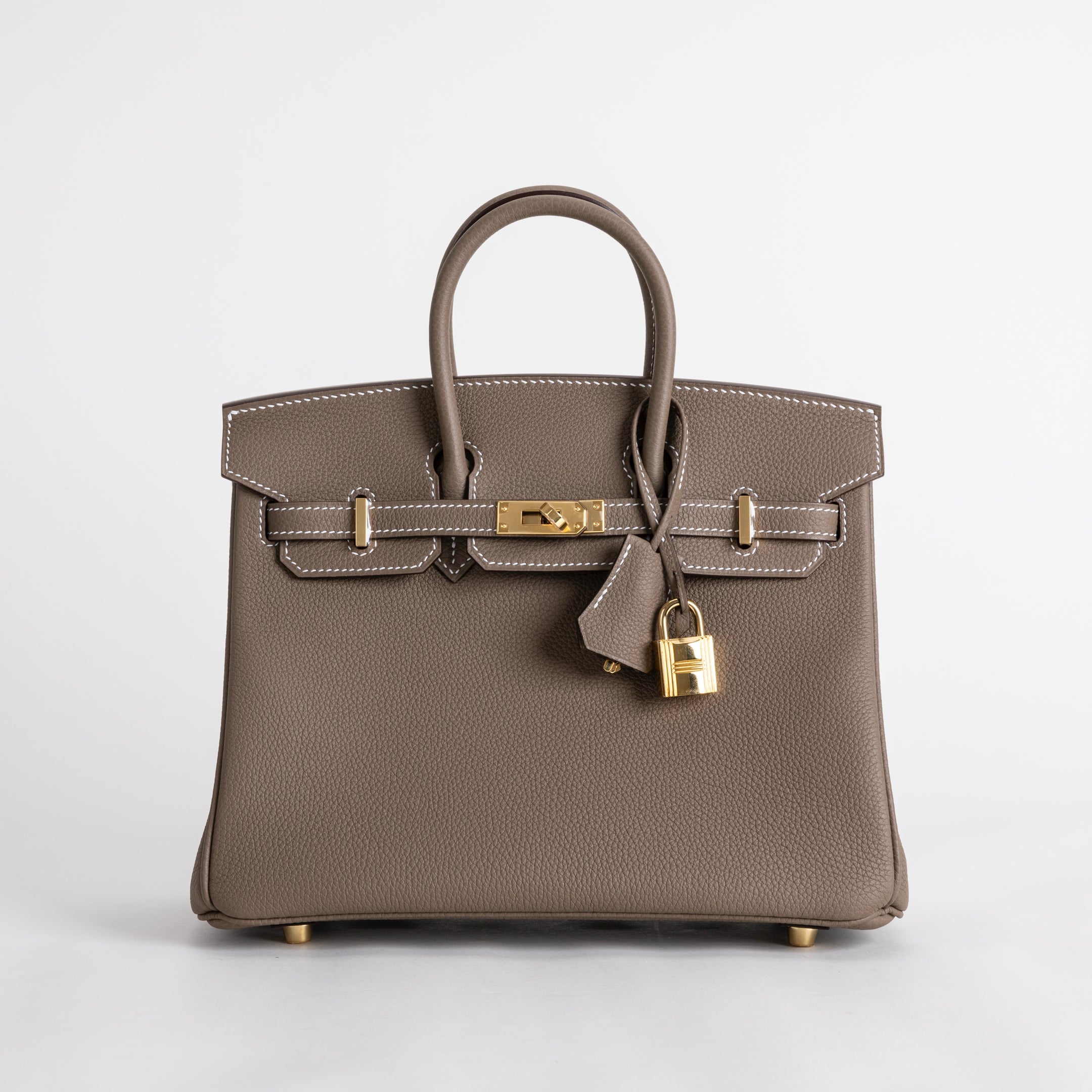 BIRKIN 25 TOGO LEATHER ETOUPE WITH GOLD HARDWARE (GHW)