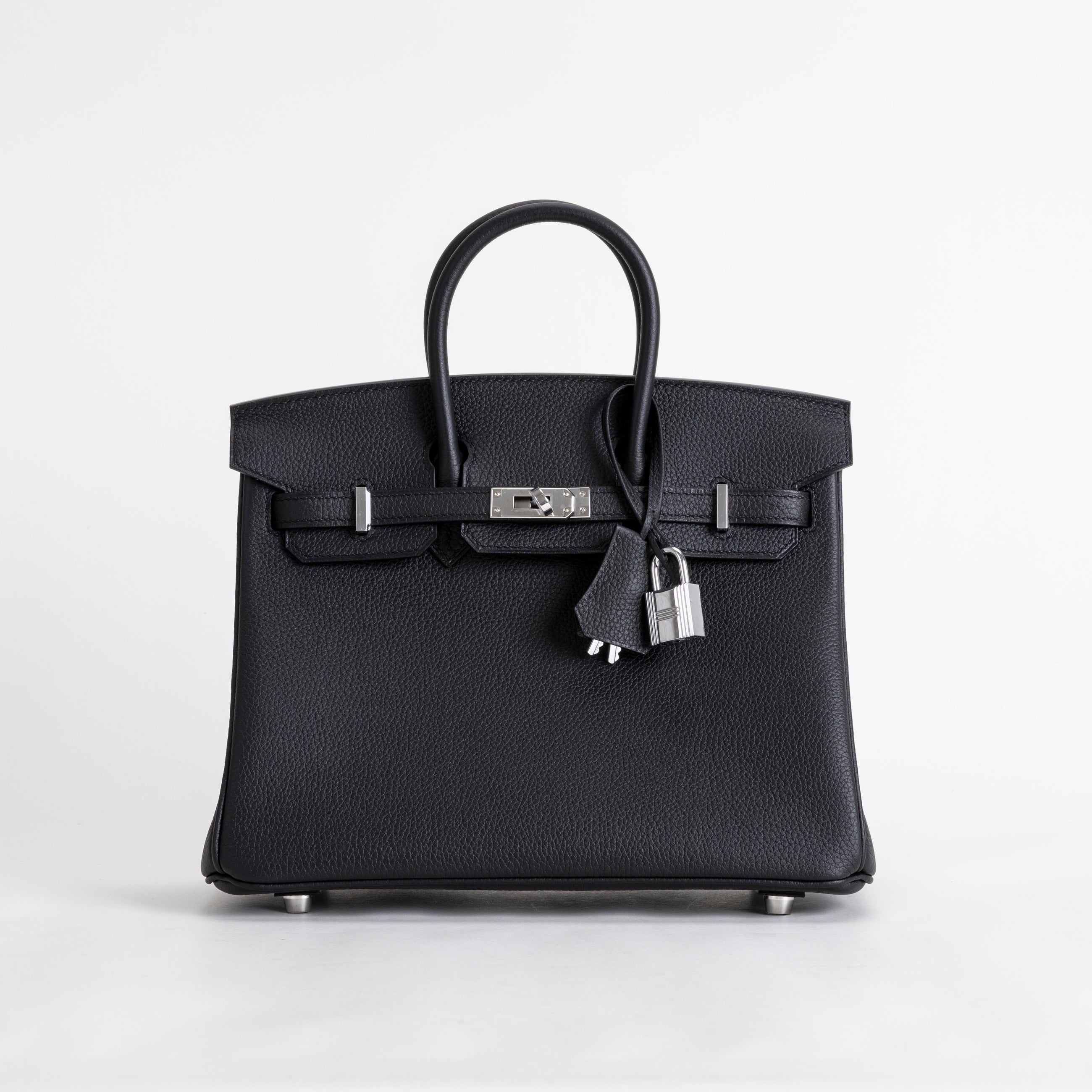 BIRKIN 25 TOGO LEATHER NOIR (BLACK) WITH PALLADIUM HARDWARE (PHW)
