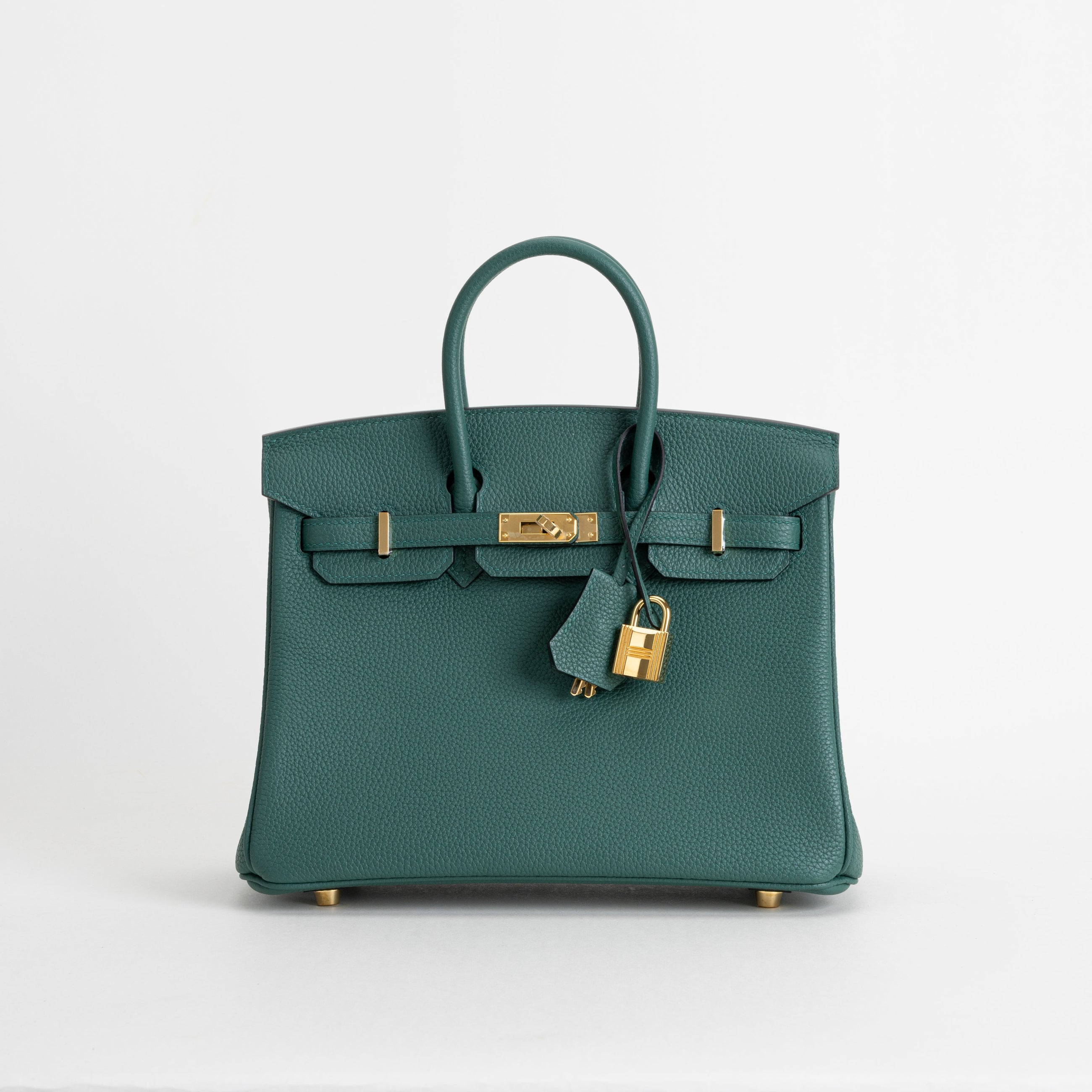 BIRKIN 25 TOGO LEATHER MALACHITE WITH GOLD HARDWARE (GHW)