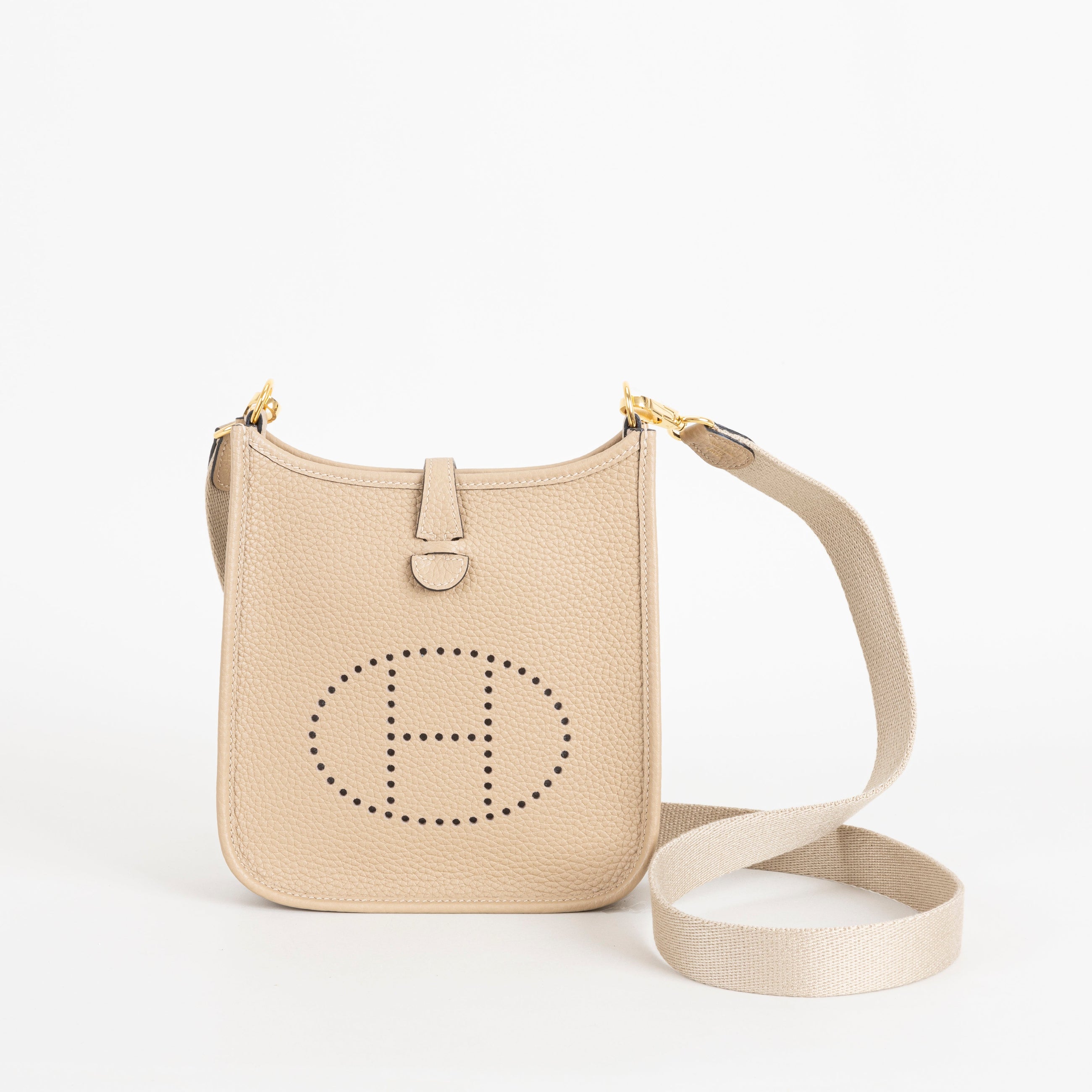 MINI EVELYNE (TPM) CLEMENCE LEATHER TRENCH WITH GOLD HARDWARE (GHW)