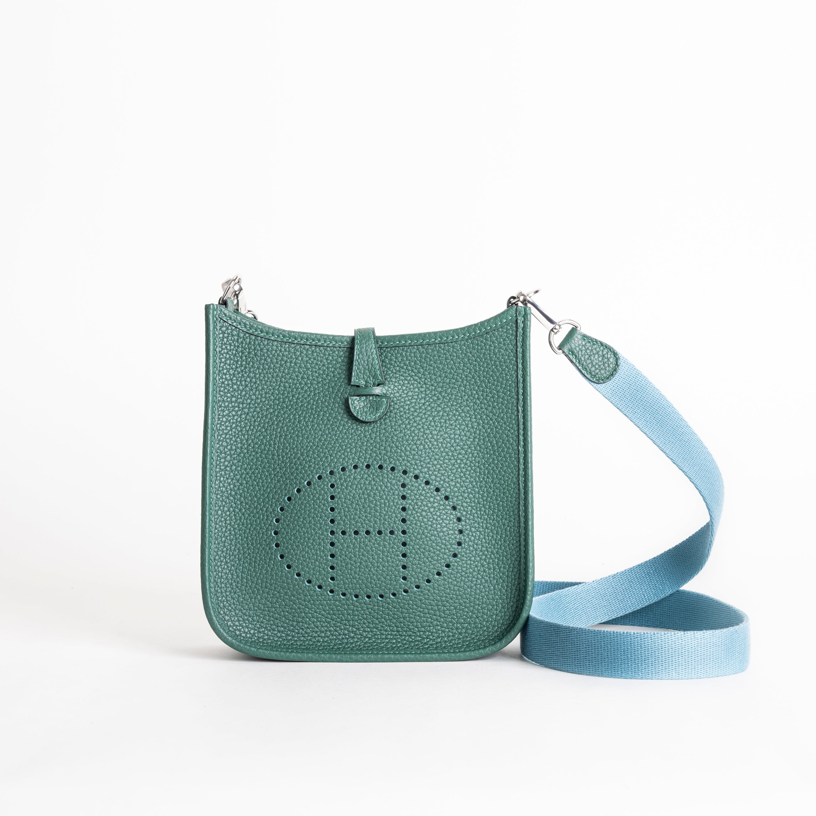 MINI EVELYNE (TPM) CLEMENCE LEATHER MALACHITE WITH PALLADIUM HARDWARE (PHW)