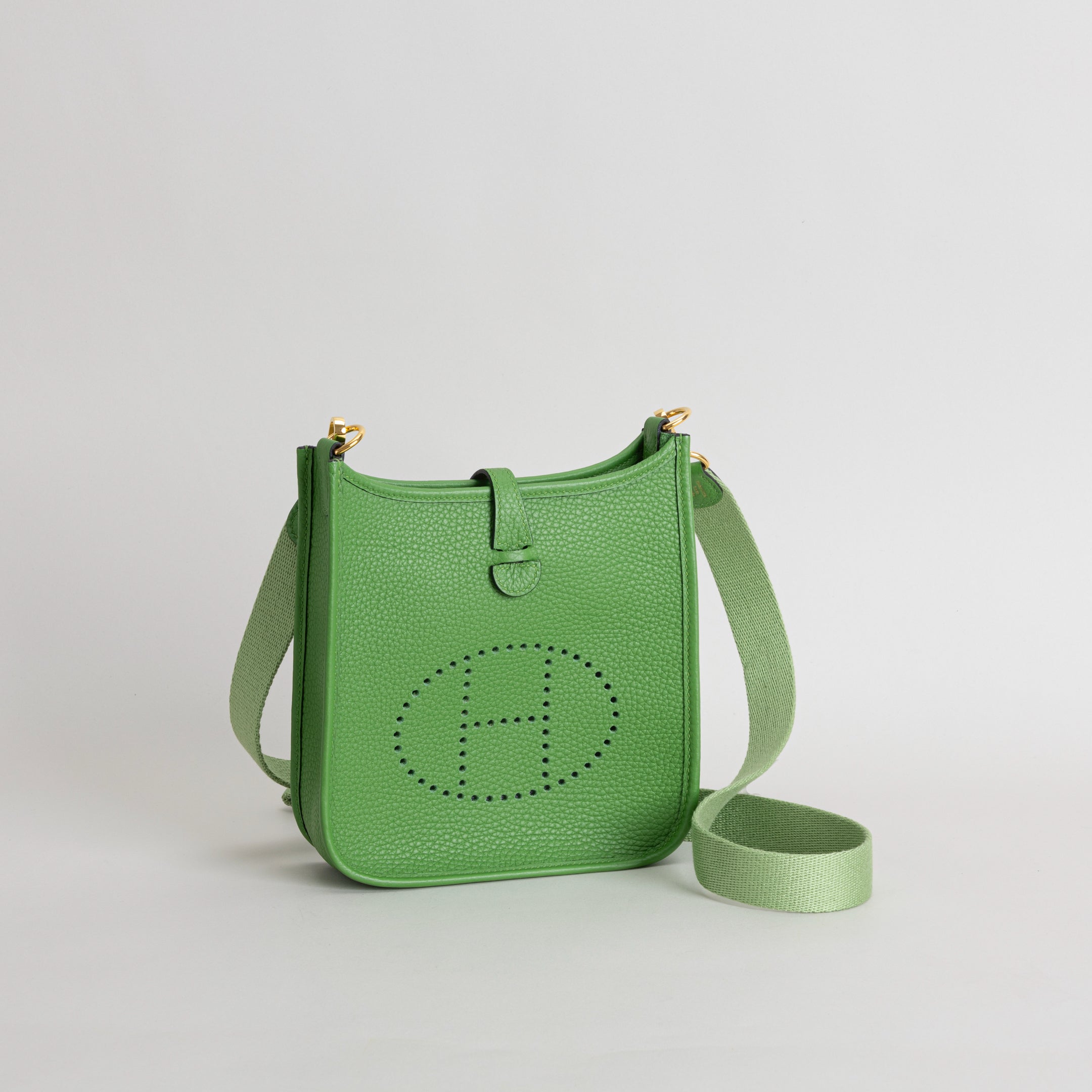 MINI EVELYNE (TPM) CLEMENCE LEATHER BAMBOO WITH GOLD HARDWARE (GHW)