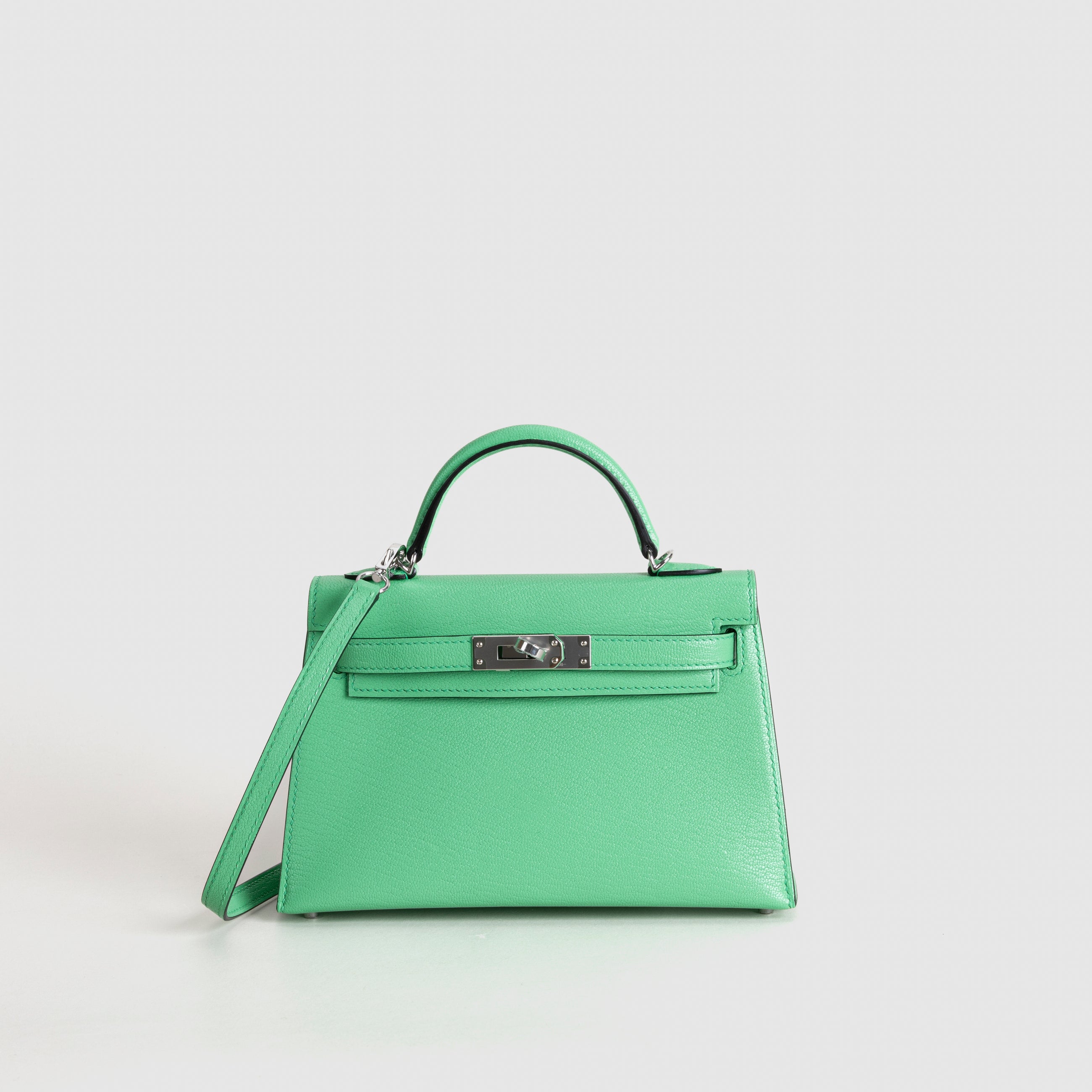 MINI KELLY II (20) CHEVRE LEATHER COMICS WITH PALLADIUM HARDWARE (PHW)