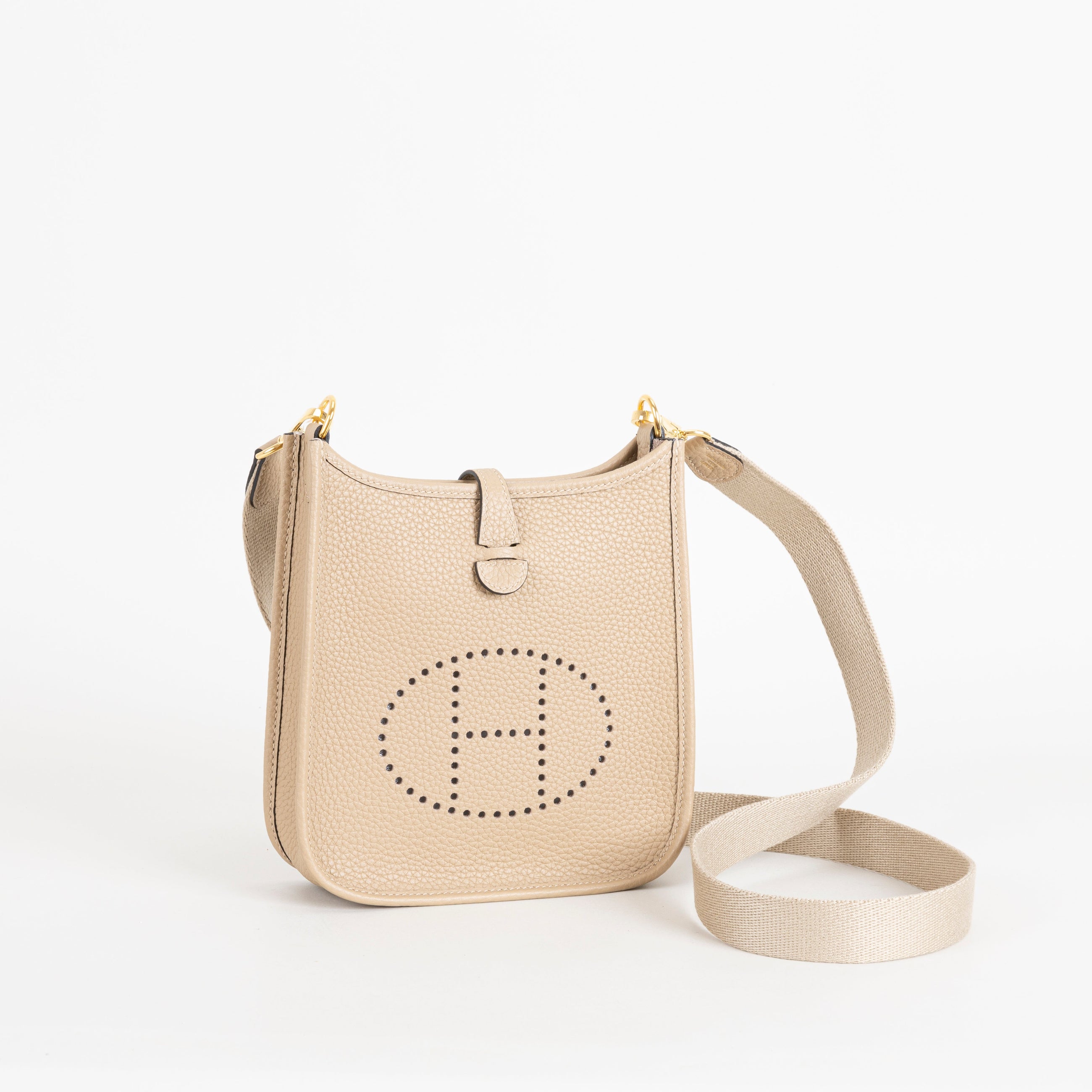 MINI EVELYNE (TPM) CLEMENCE LEATHER TRENCH WITH GOLD HARDWARE (GHW)