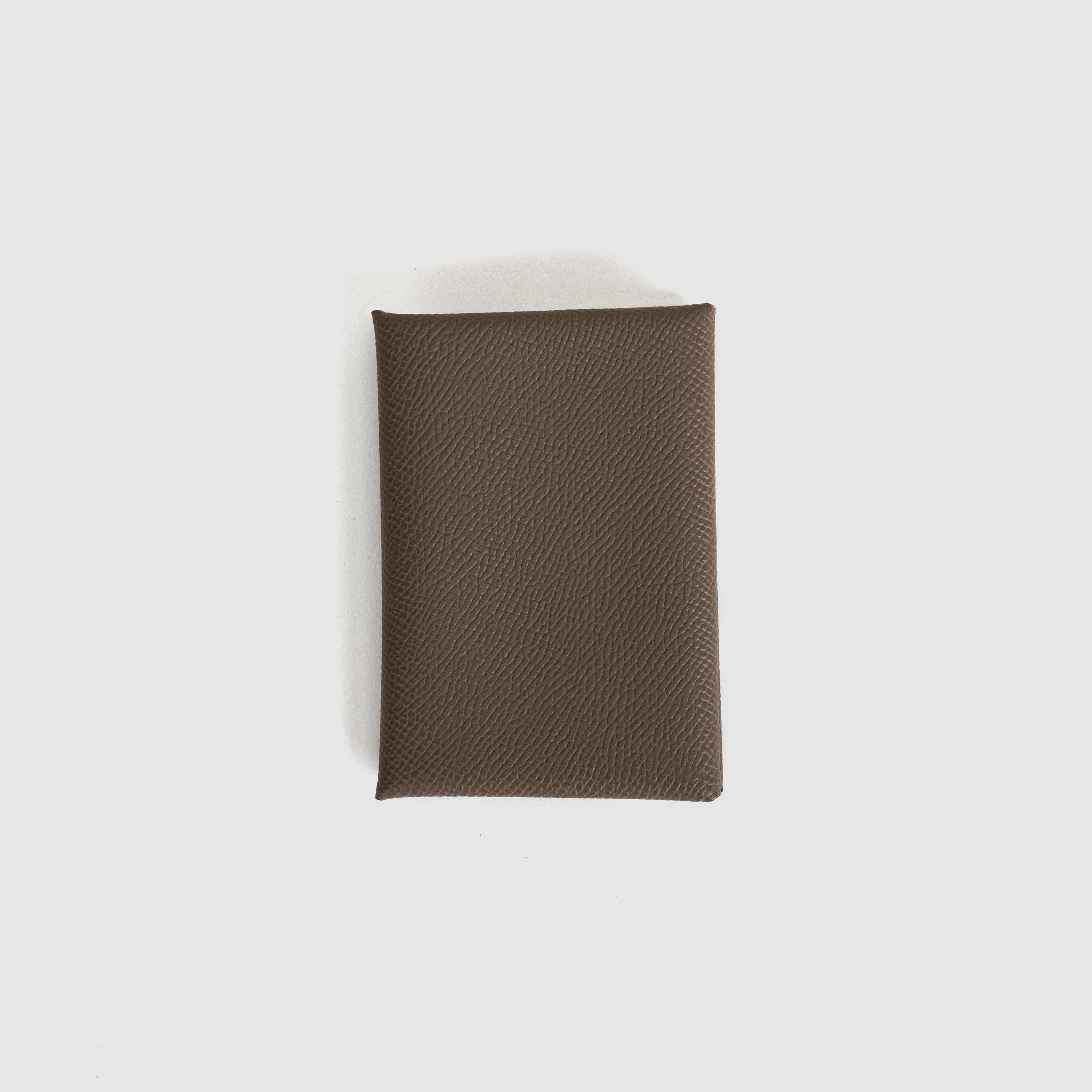 CALVI DUO EPSOM LEATHER ETOUPE WITH PALLADIUM HARDWARE (PHW)