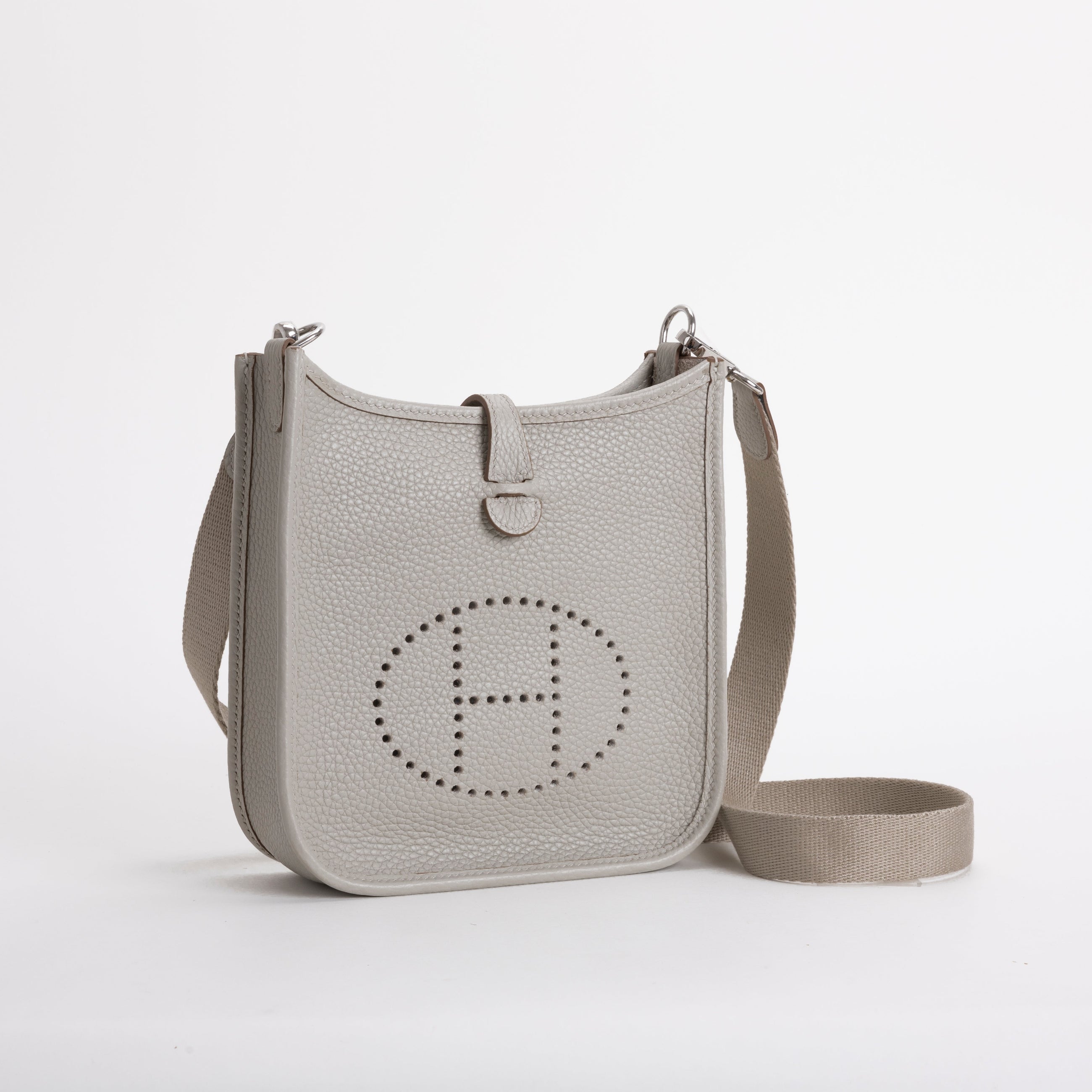 MINI EVELYNE (TPM) CLEMENCE LEATHER BETON WITH PALLADIUM HARDWARE (PHW)