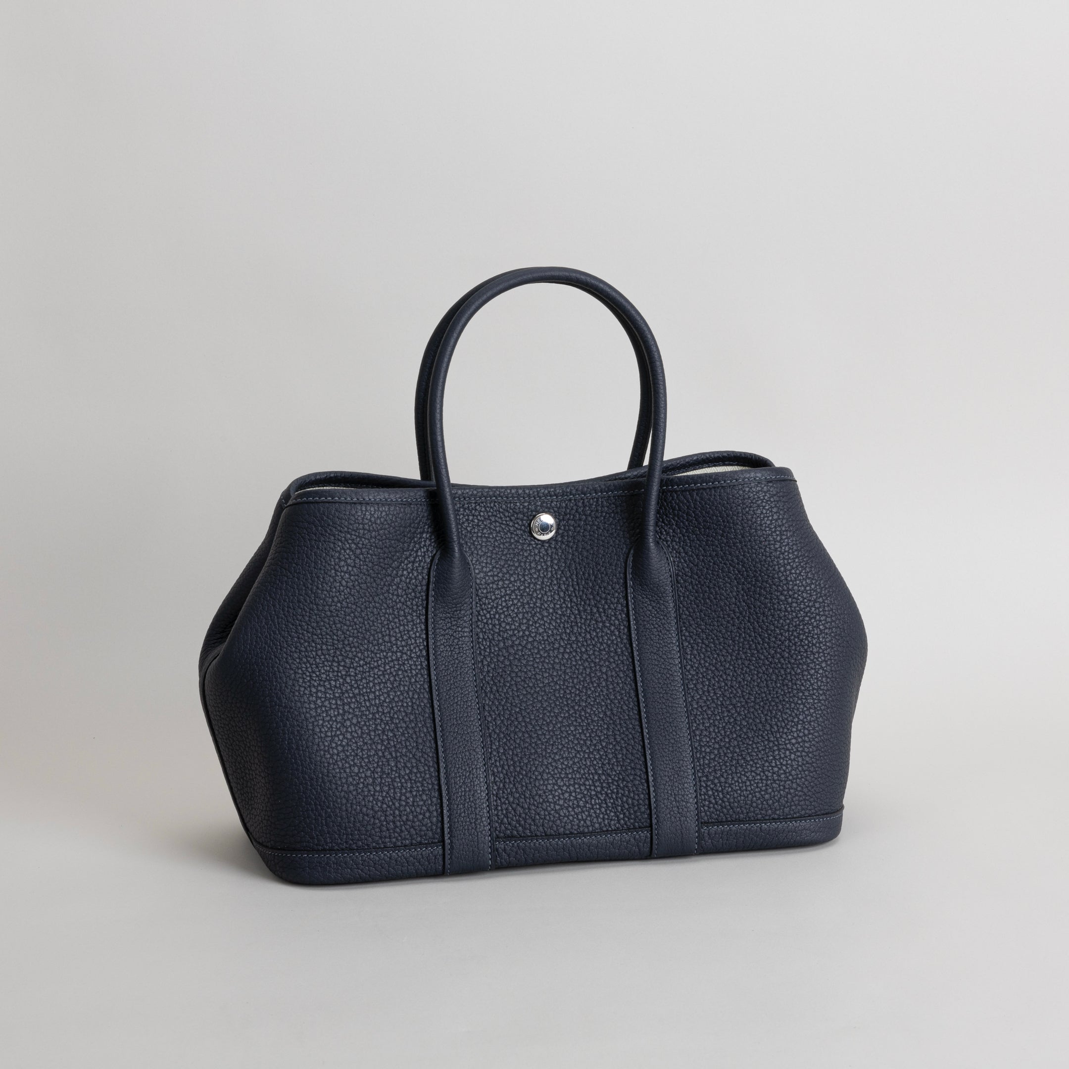 GARDEN PARTY 30 NEGONDA LEATHER BLEU NUIT WITH PALLADIUM HARDWARE (PHW)