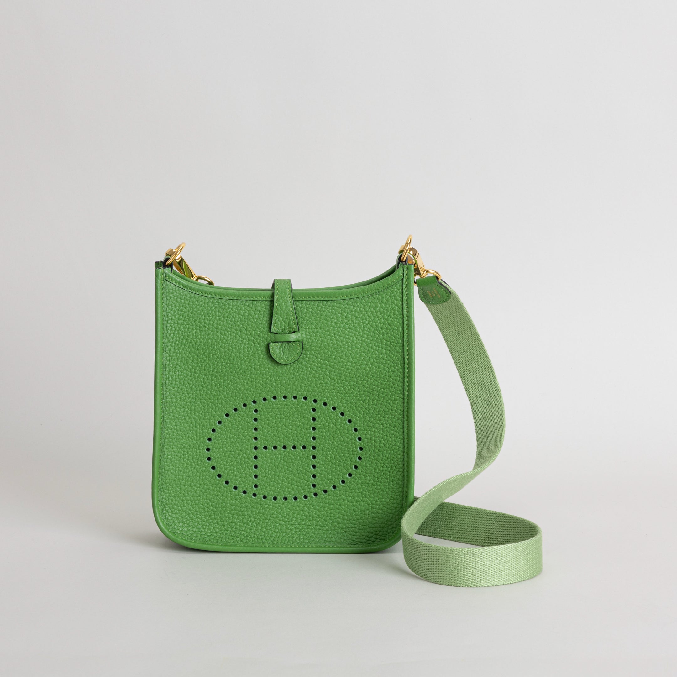 MINI EVELYNE (TPM) CLEMENCE LEATHER BAMBOO WITH GOLD HARDWARE (GHW)