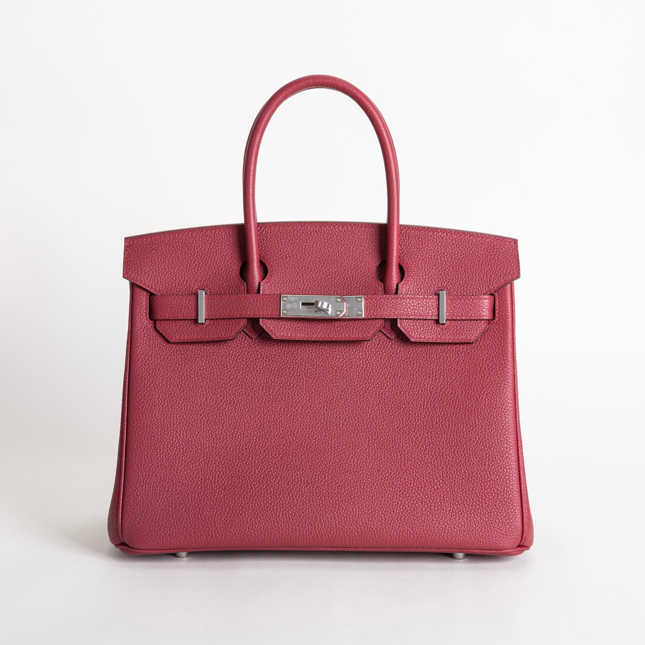 BIRKIN 30 TOGO LEATHER ROUGE GRENAT WITH PALLADIUM HARDWARE (PHW)