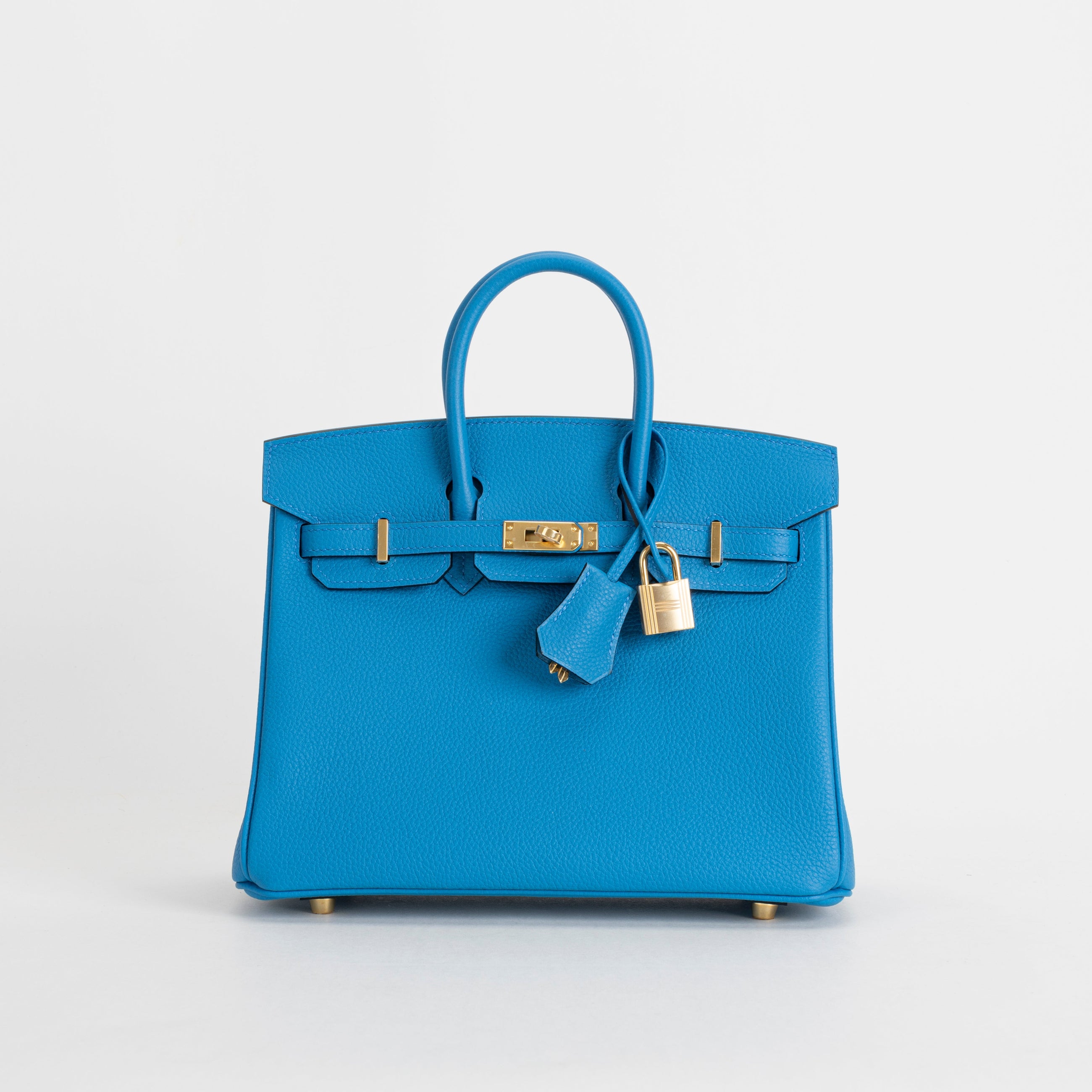 BIRKIN 25 TOGO LEATHER BLEU ZANZIBAR WITH GOLD HARDWARE (GHW)