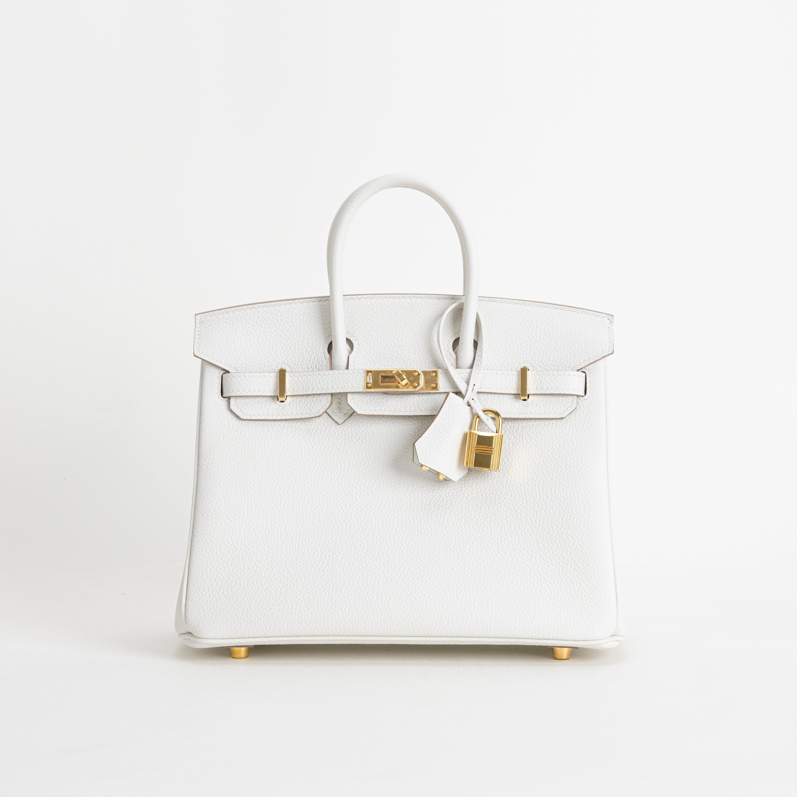 BIRKIN 25 TOGO LEATHER BLANC WITH GOLD HARDWARE (GHW)