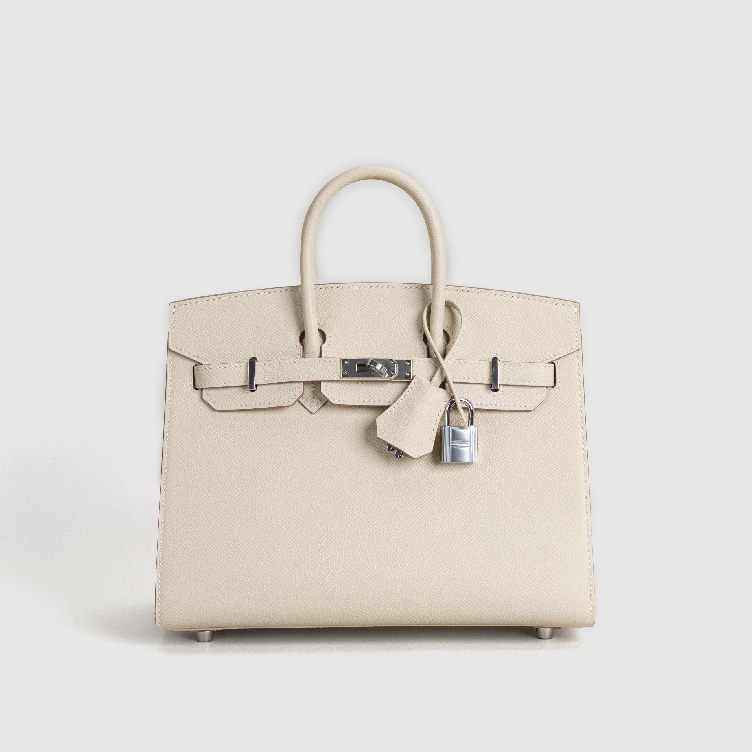 BIRKIN 25 (SELLIER SHAPE) EPSOM LEATHER CEAIE WITH PALLADIUM HARDWARE (PHW)