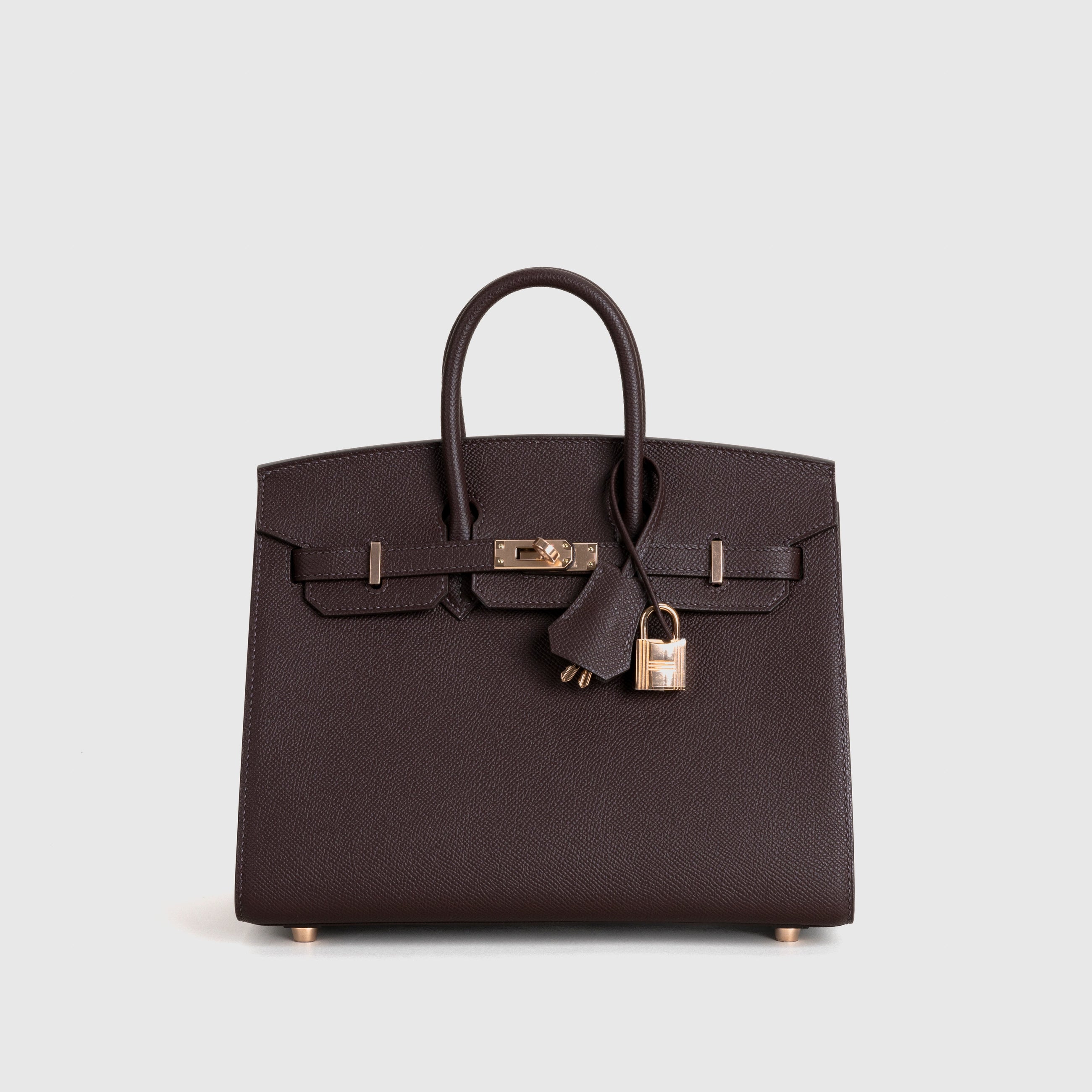 BIRKIN 25 (SELLIER SHAPE) EPSOM LEATHER ROUGE SELLIER WITH ROSE GOLD HARDWARE (RGHW)