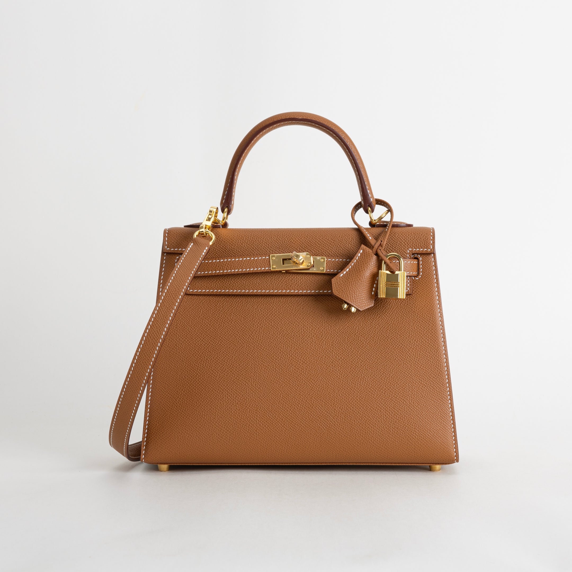 KELLY 25 EPSOM LEATHER GOLD WITH GOLD HARDWARE (GHW)