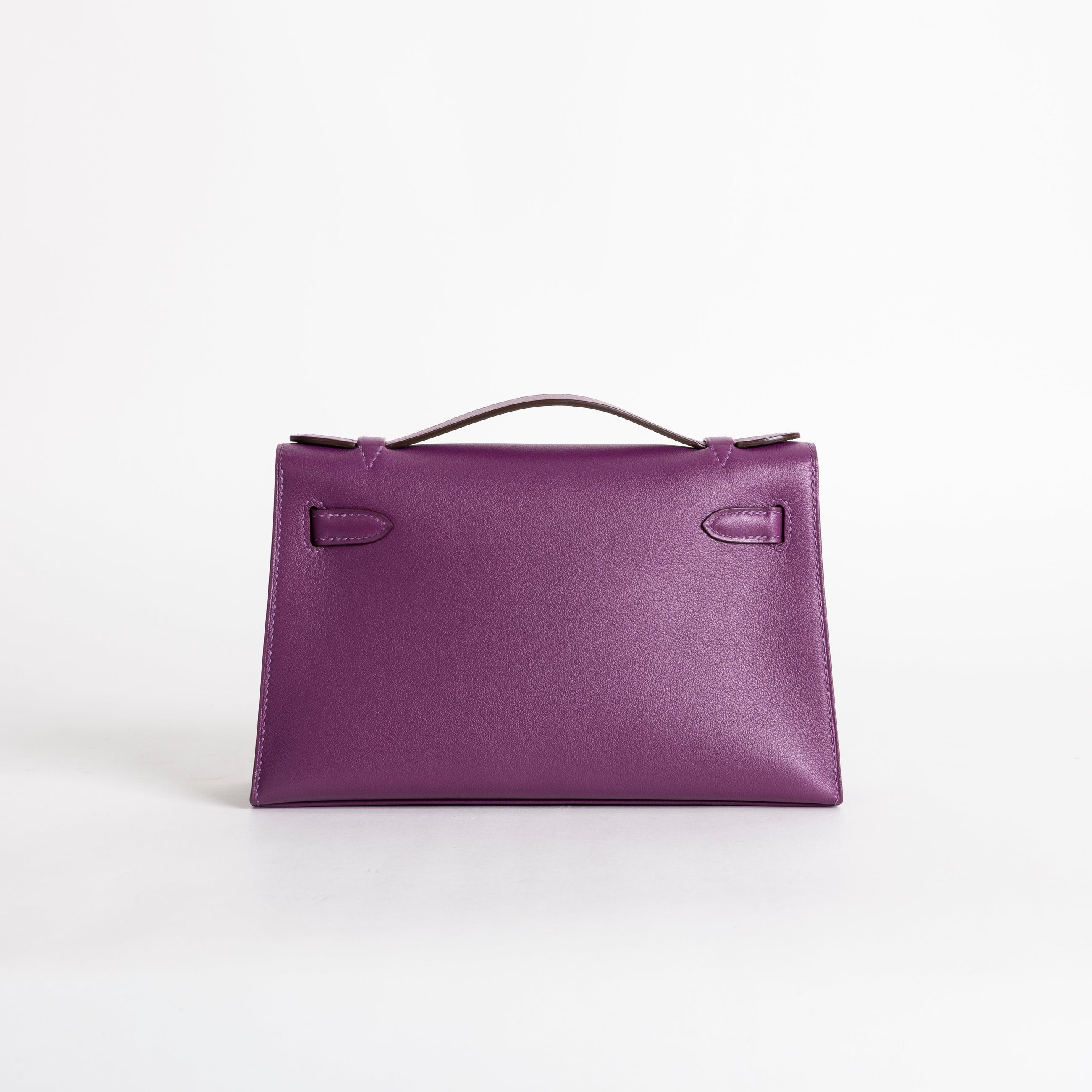 KELLY POCHETTE SWIFT LEATHER ANEMONE WITH PALLADIUM HARDWARE (PHW)