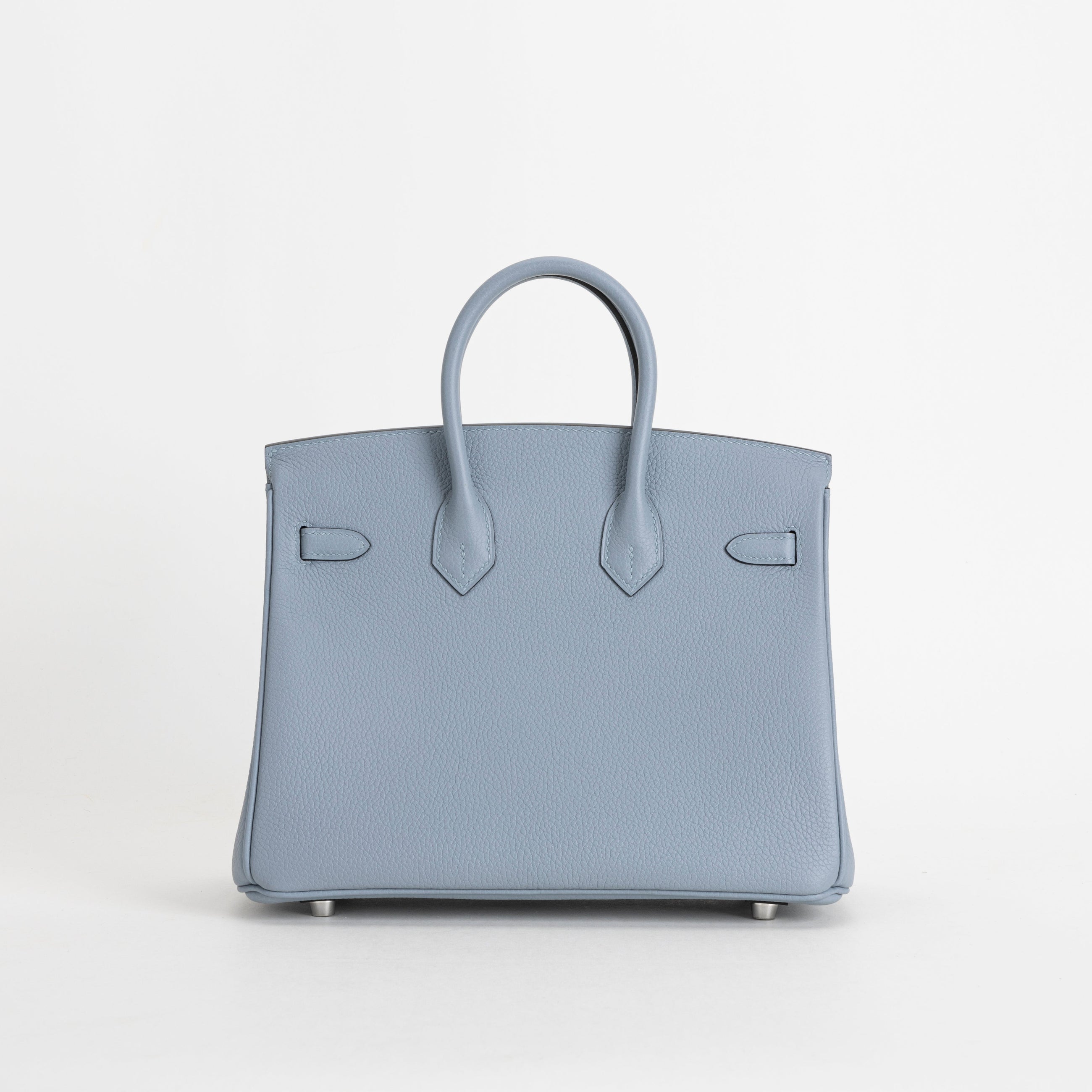 BIRKIN 25 TOGO LEATHER BLEU LIN WITH PALLADIUM HARDWARE (PHW)
