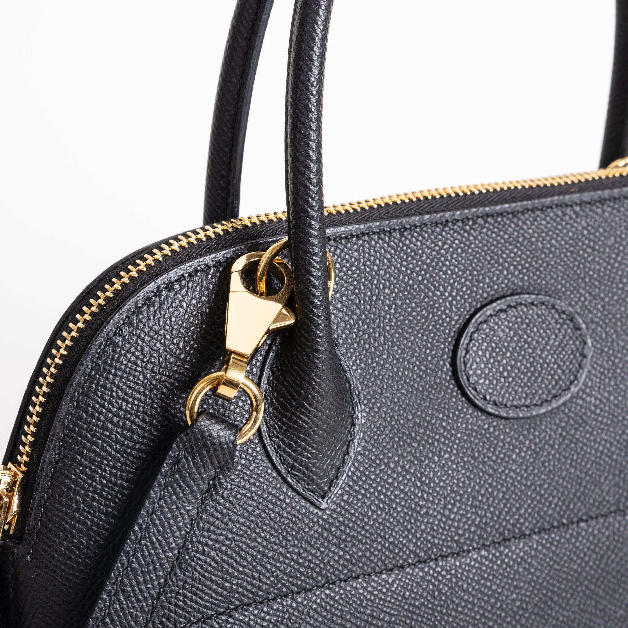 BOLIDE 27 EPSOM LEATHER NOIR (BLACK) WITH GOLD HARDWARE (GHW)