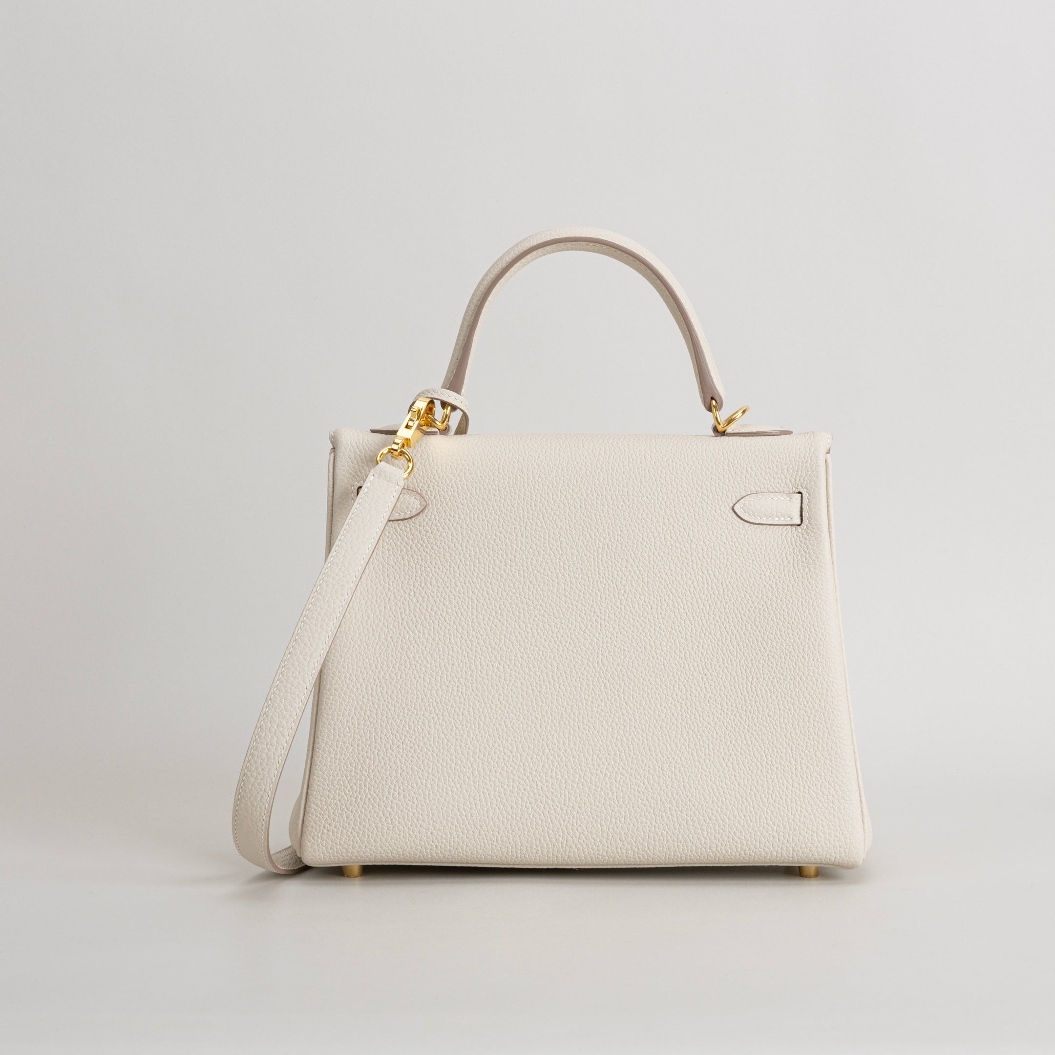 KELLY 25 TOGO LEATHER CRAIE WITH GOLD HARDWARE (GHW)