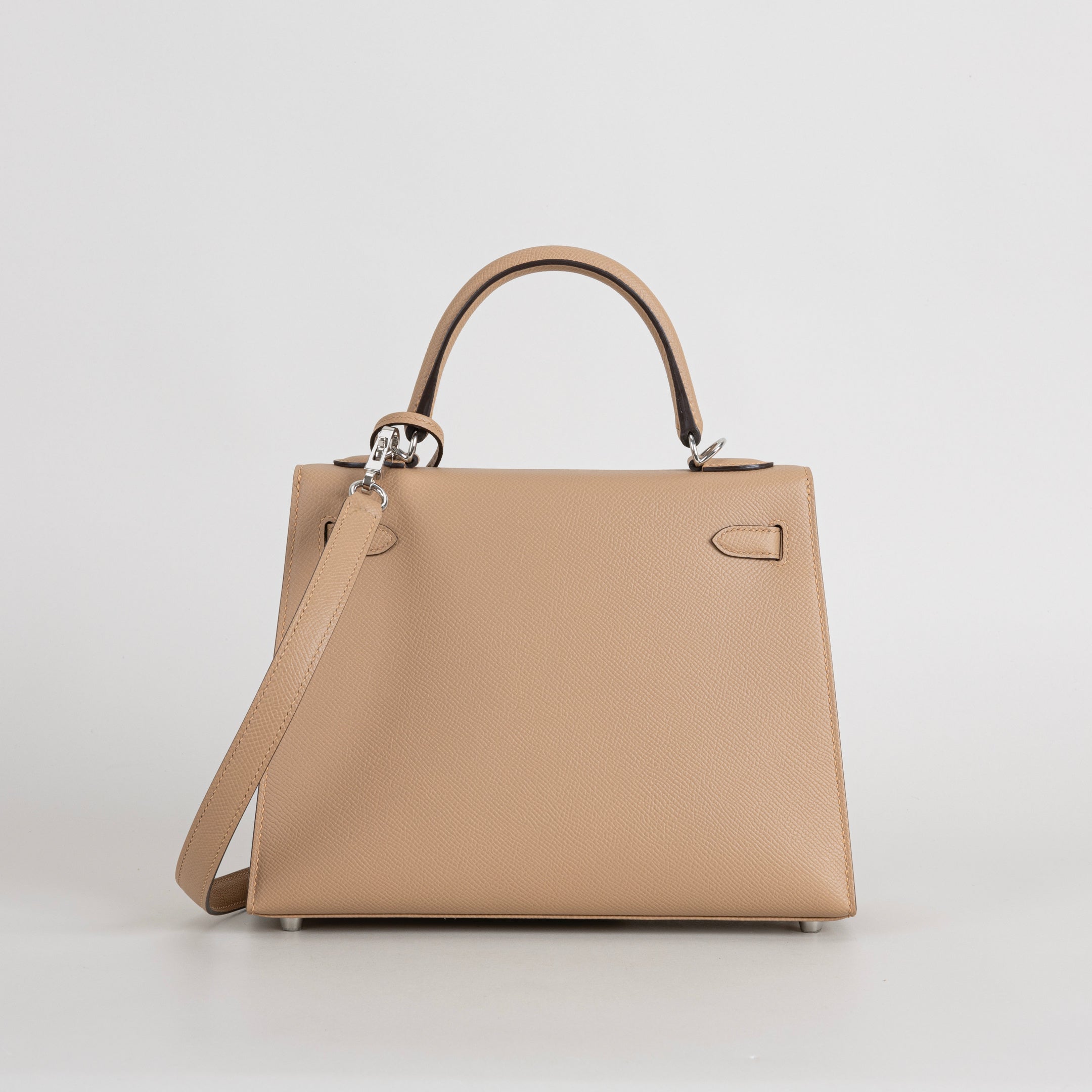 KELLY 25 EPSOM LEATHER CHAI WITH PALLADIUM HARDWARE (PHW)