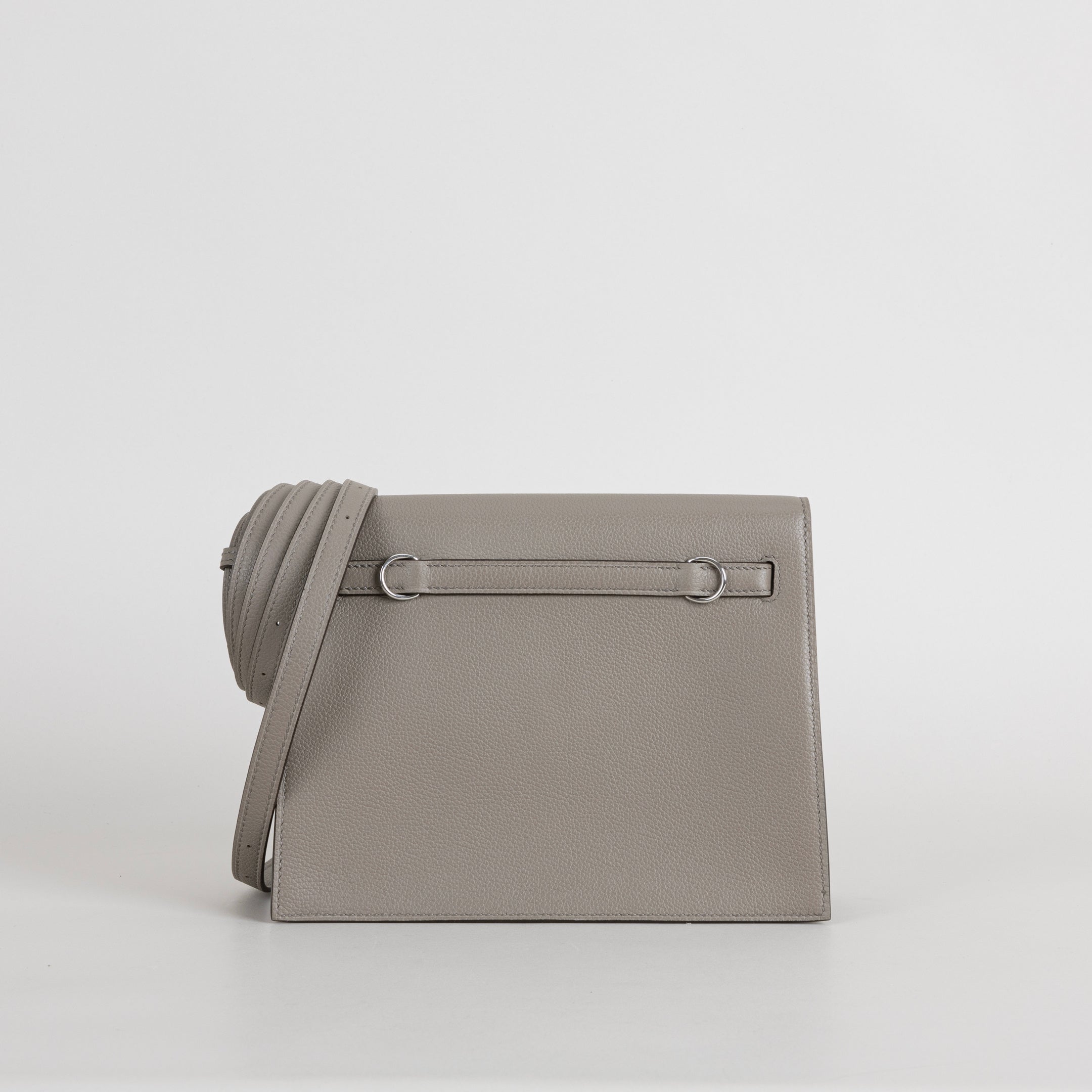 KELLY DANSE EVERCOLOR LEATHER GRIS ASPHALTE WITH PALLADIUM HARDWARE (PHW)