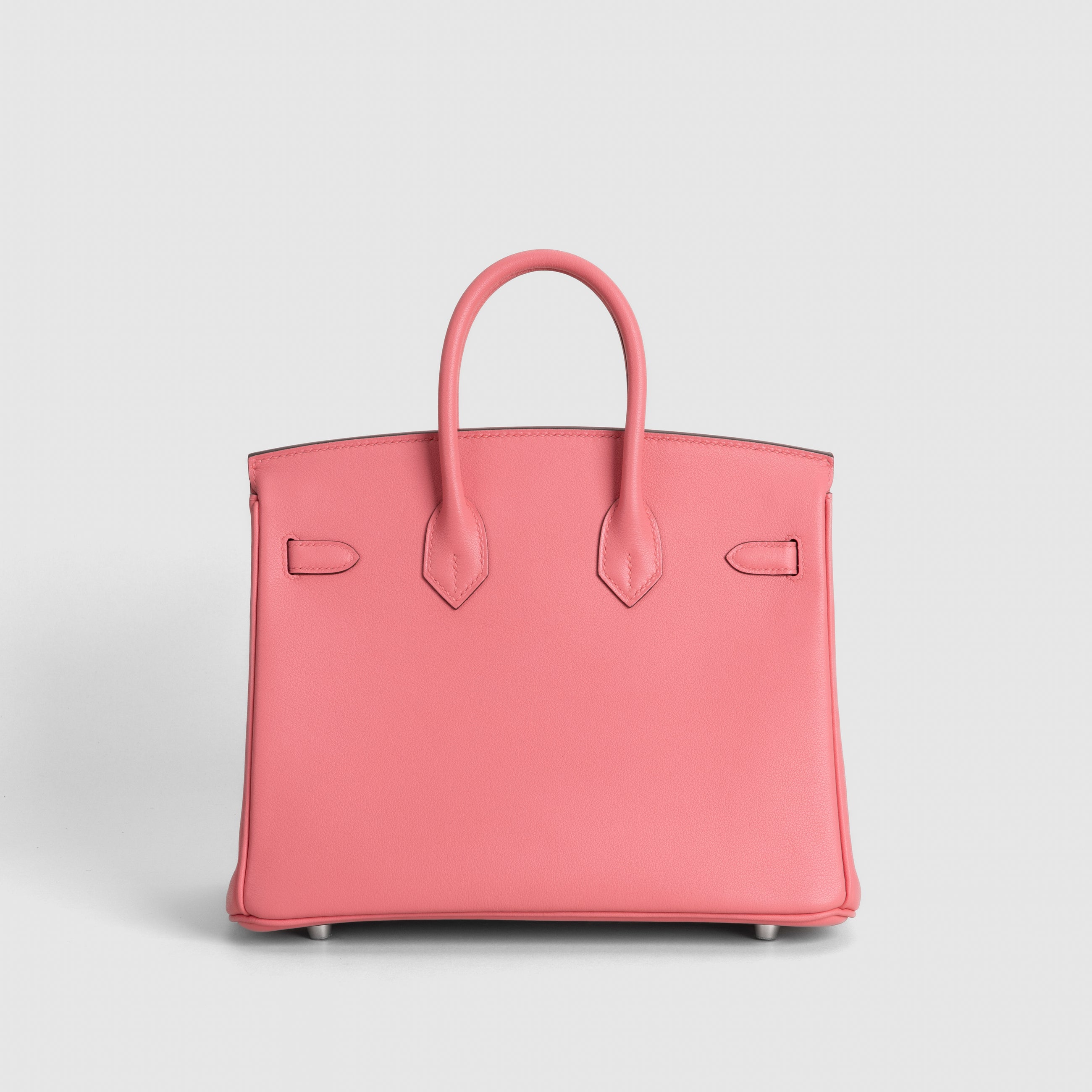 BIRKIN 25 SWIFT LEATHER ROSE AZALEE WITH PALLADIUM HARDWARE (PHW)