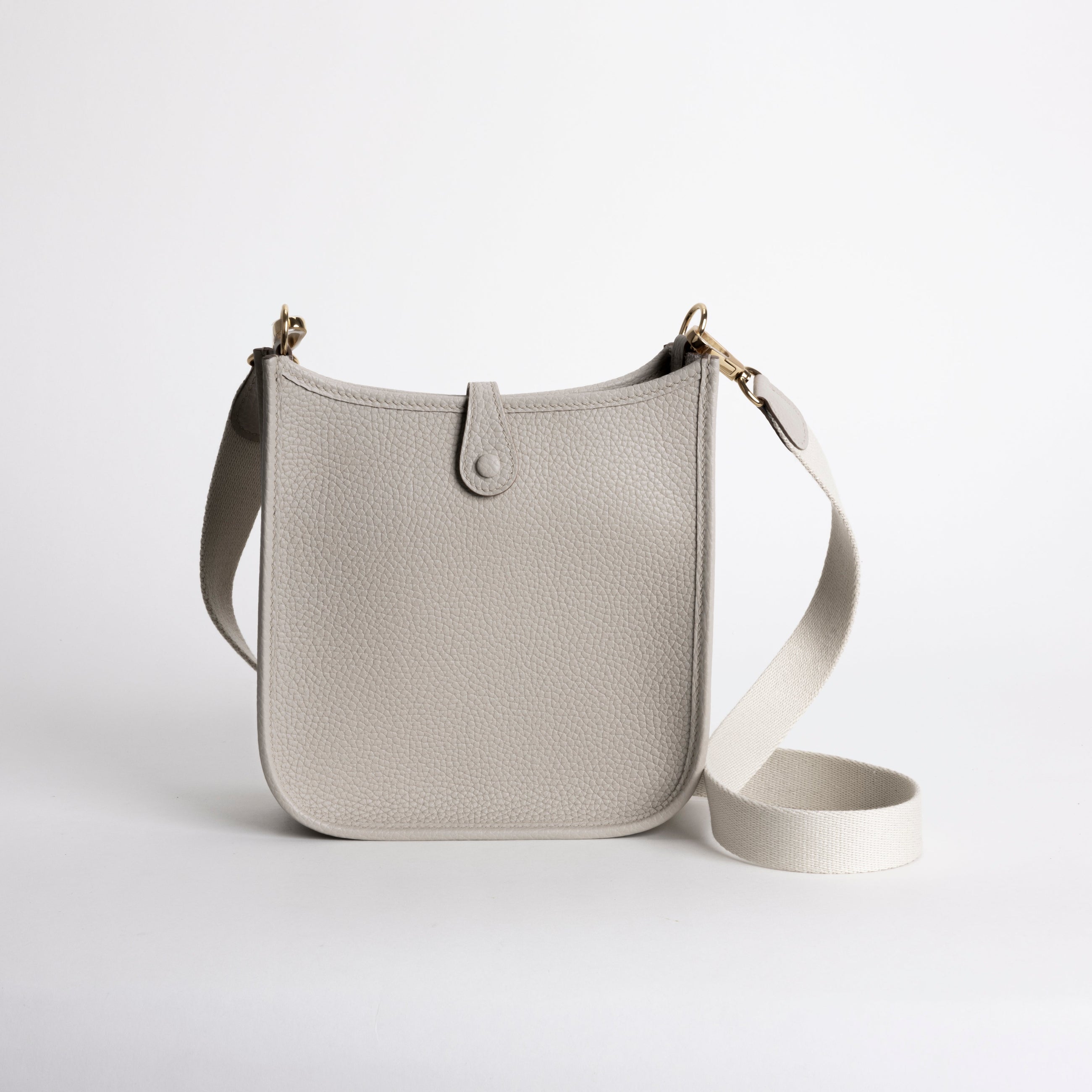 MINI EVELYNE (TPM) CLEMENCE LEATHER BETON WITH GOLD HARDWARE (GHW)