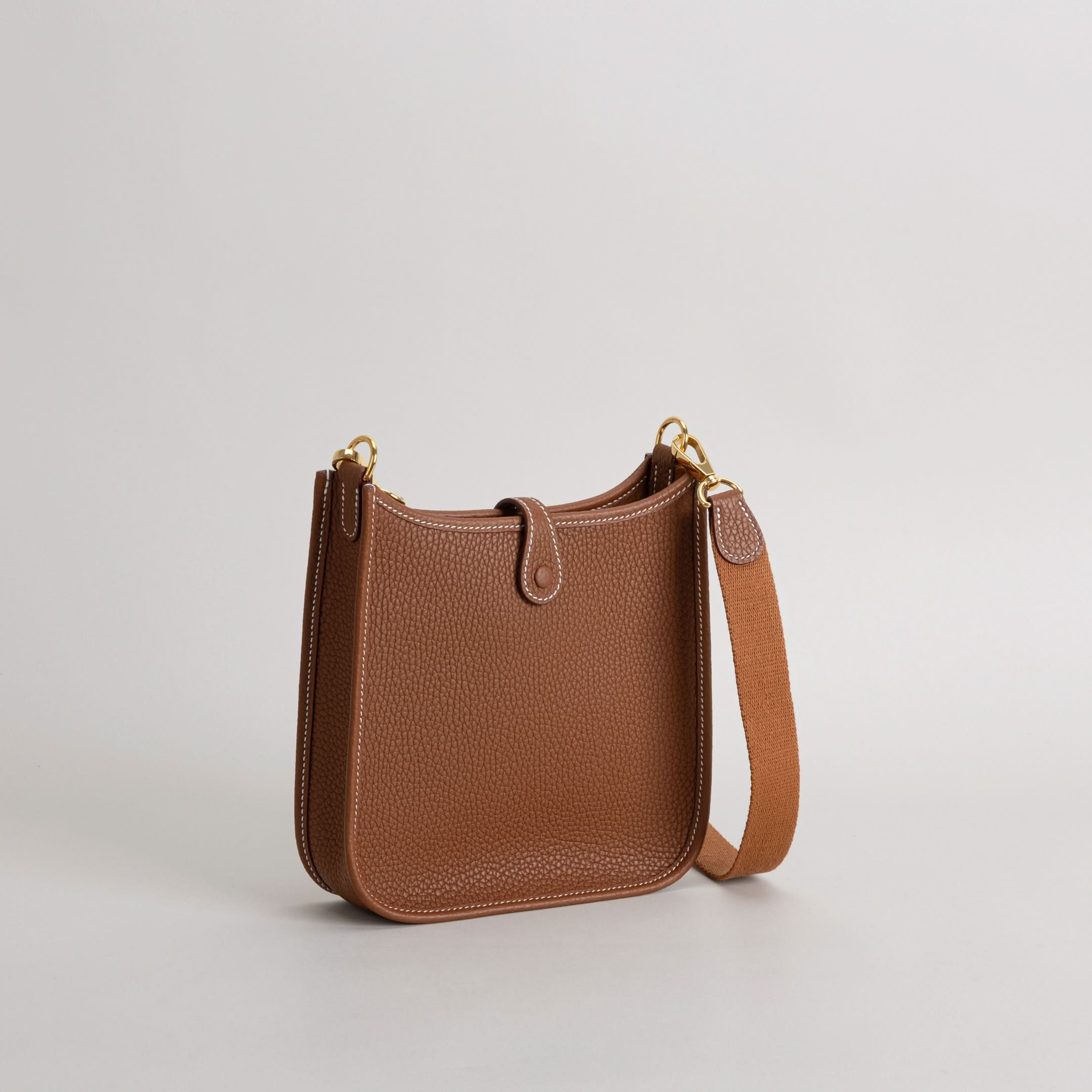 MINI EVELYNE (TPM) CLEMENCE LEATHER GOLD WITH GOLD HARDWARE (GHW)