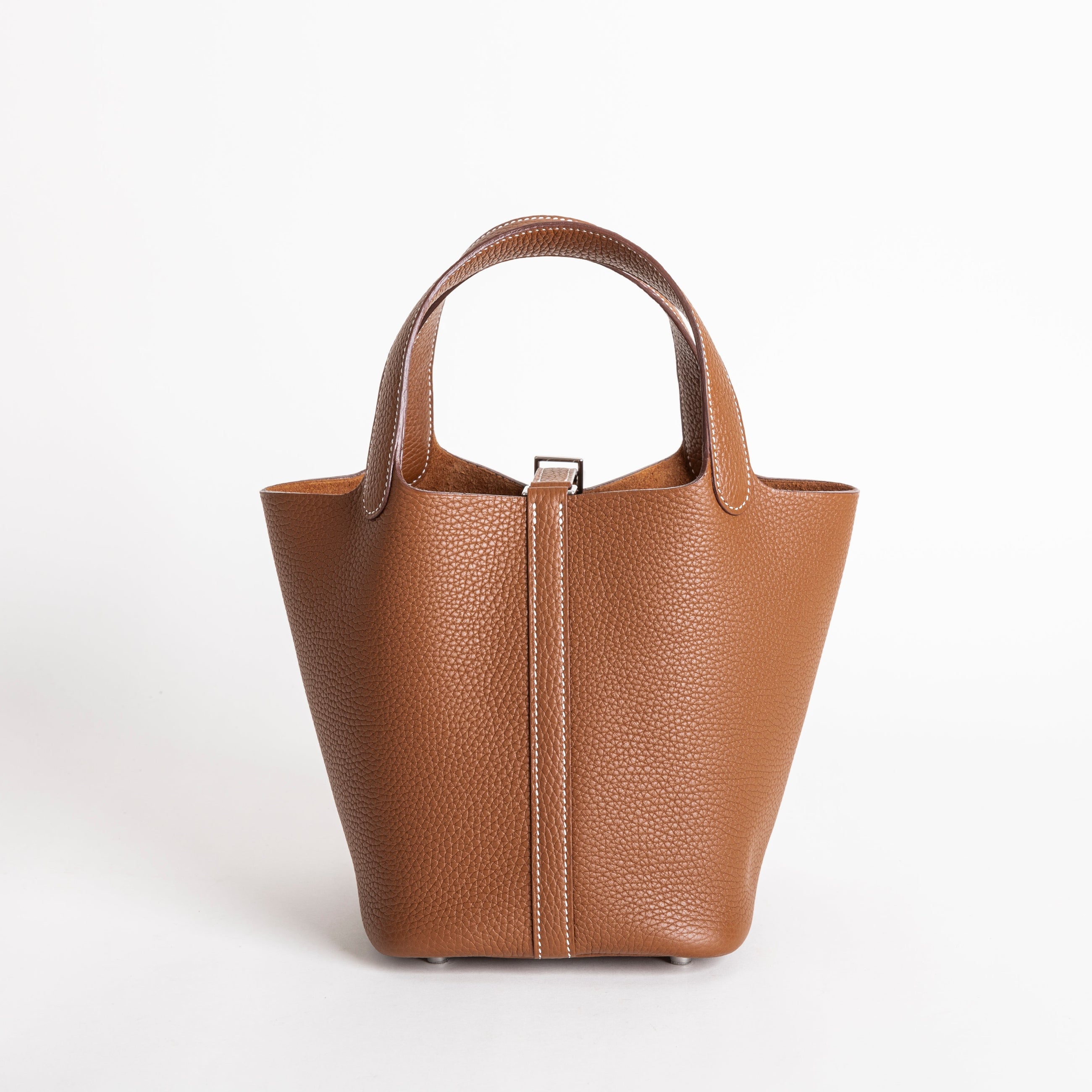 PICOTIN 18 LOCK CLEMENCE LEATHER GOLD WITH PALLADIUM HARDWARE (PHW)