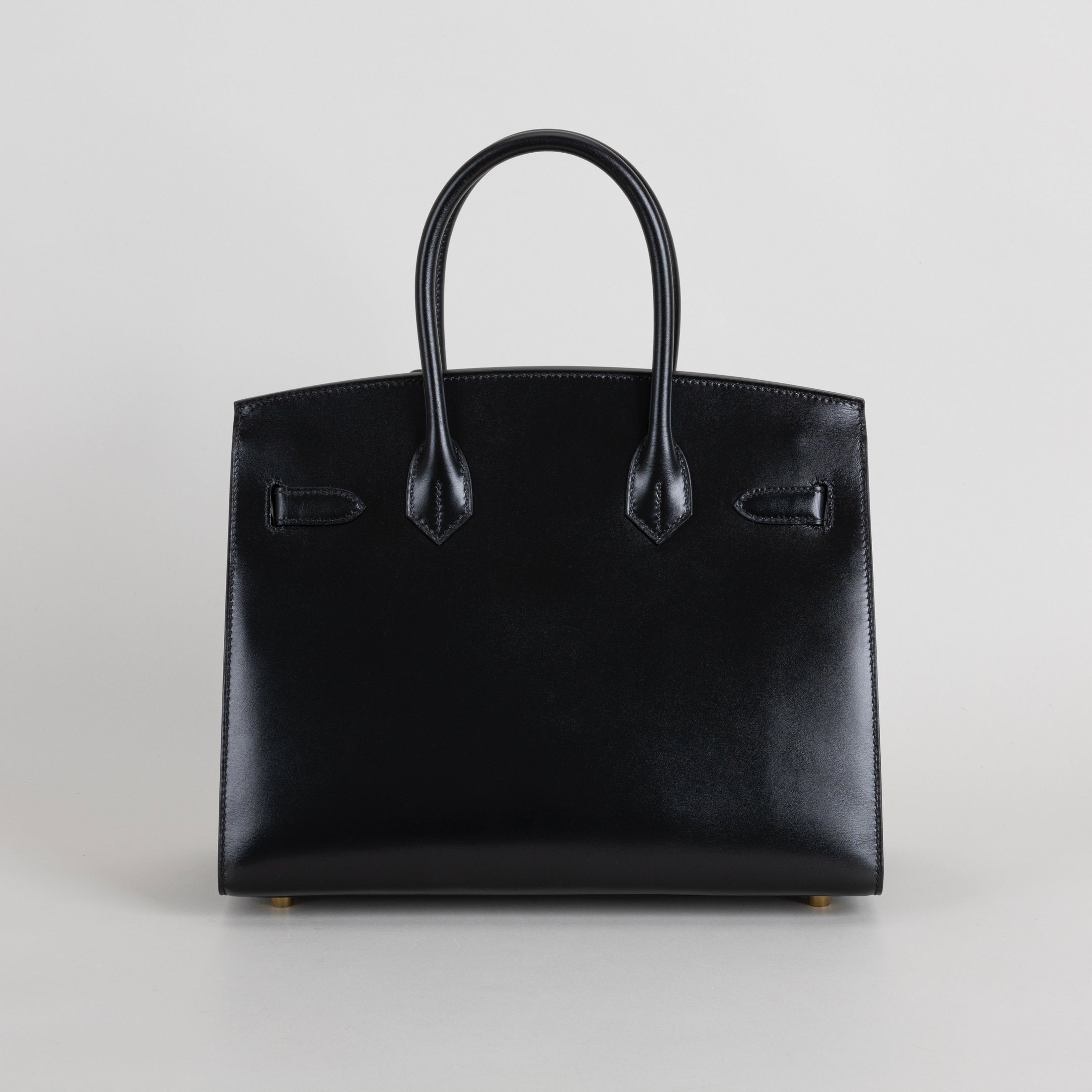 BIRKIN 30 (SELLIER SHAPE) BLACK BOX CALF LEATHER WITH GOLD HARDWARE (GHW)