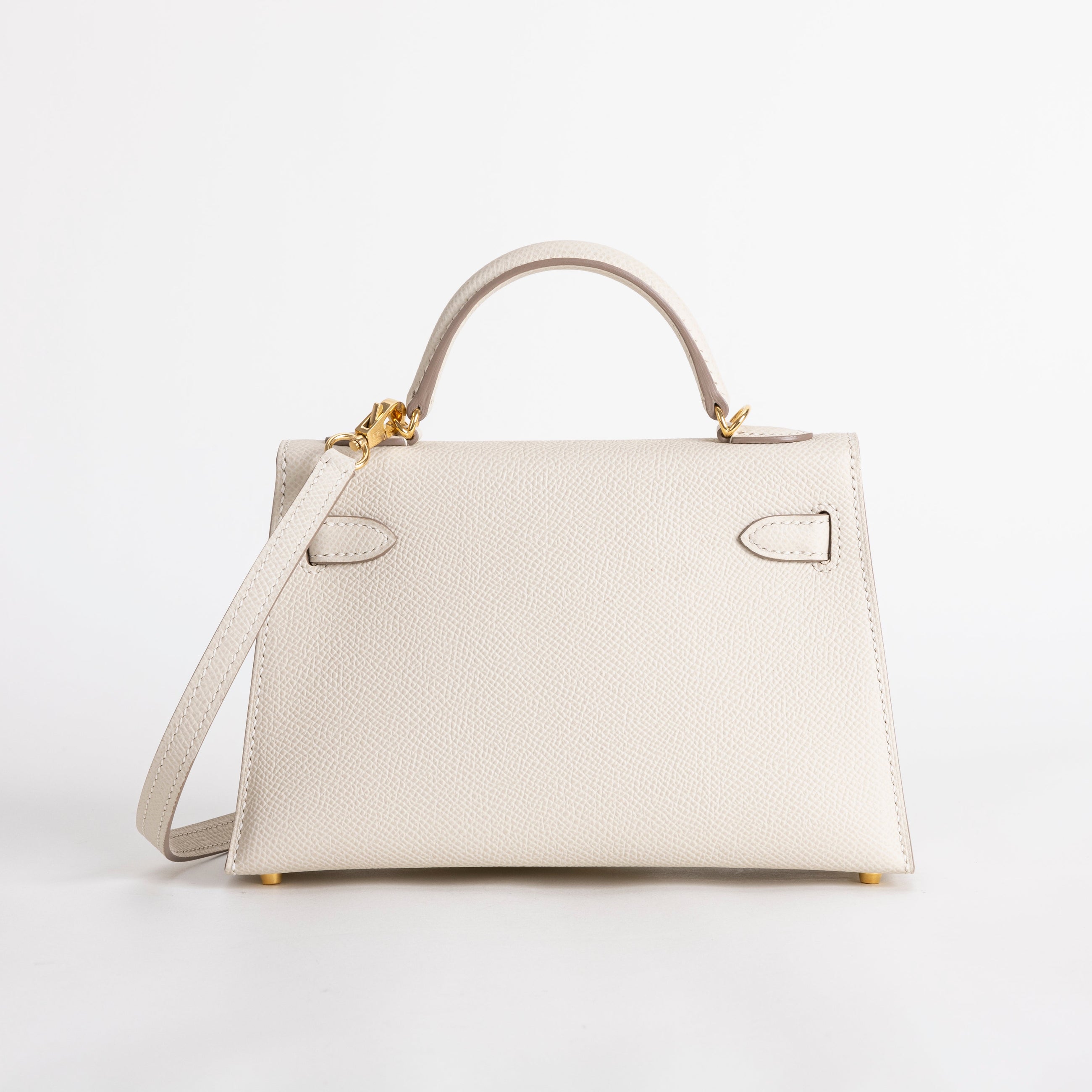 MINI KELLY II (20) EPSOM LEATHER CRAIE WITH GOLD HARDWARE (GHW)