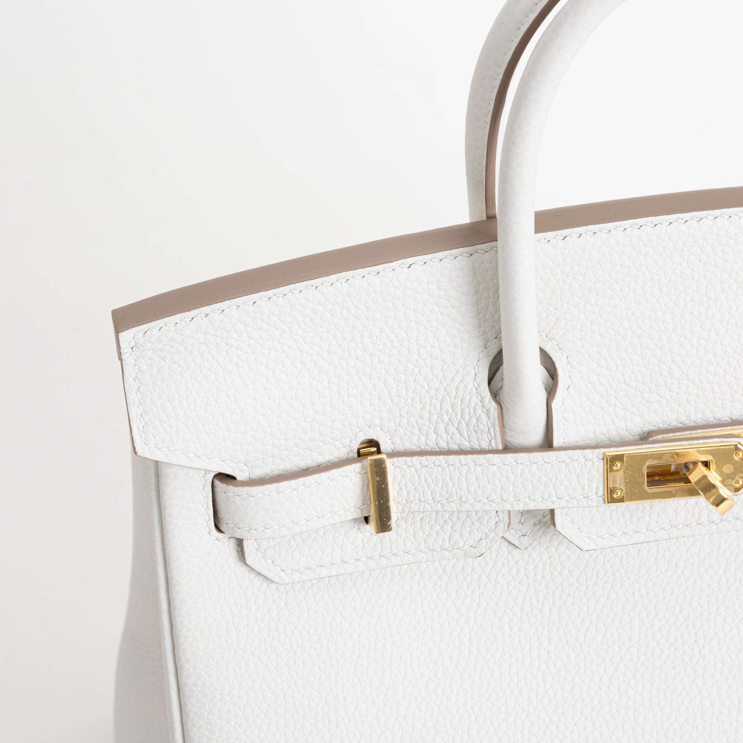 BIRKIN 25 TOGO LEATHER BLANC WITH GOLD HARDWARE (GHW)