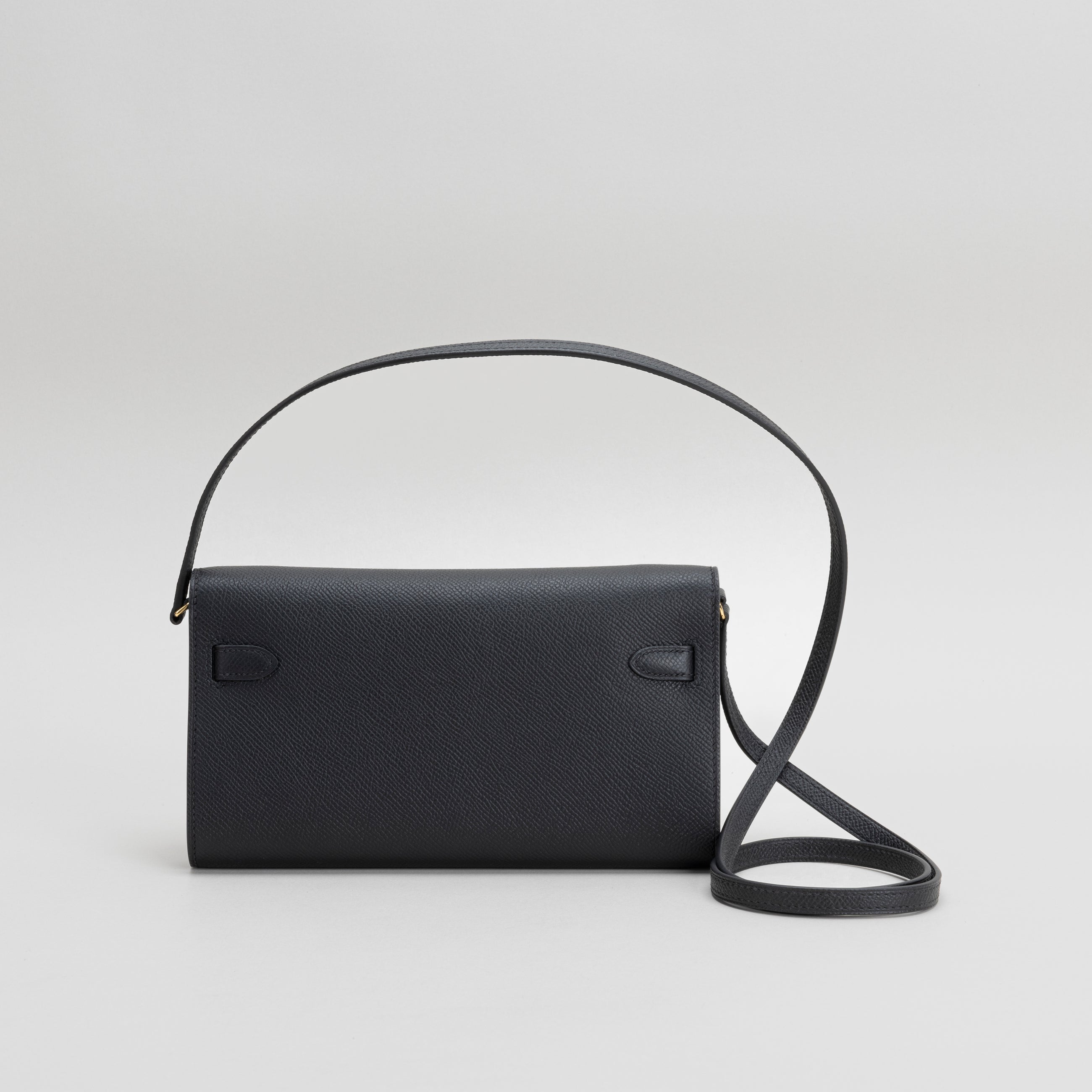 KELLY TO GO EPSOM LEATHER NOIR (BLACK) WITH GOLD HARDWARE (GHW)