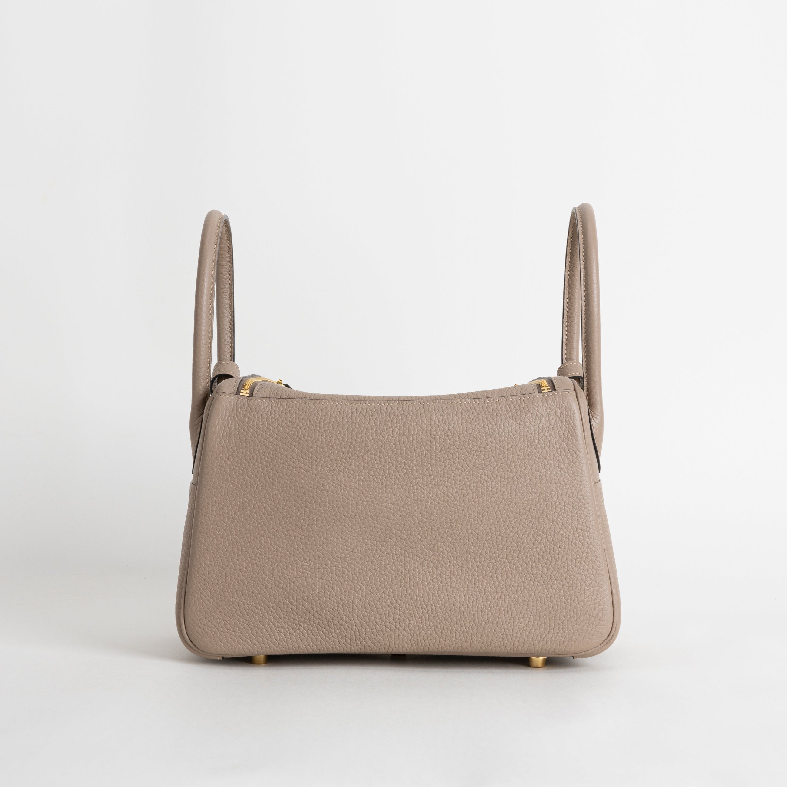 LINDY 26 CLEMENCE LEATHER TRENCH WITH GOLD HARDWARE (GHW)