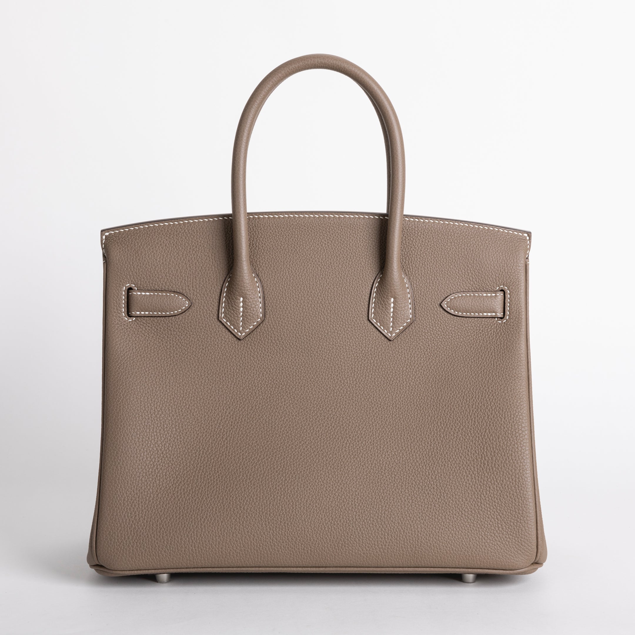 BIRKIN 30 TOGO LEATHER ETOUPE WITH PALLADIUM HARDWARE (PHW)