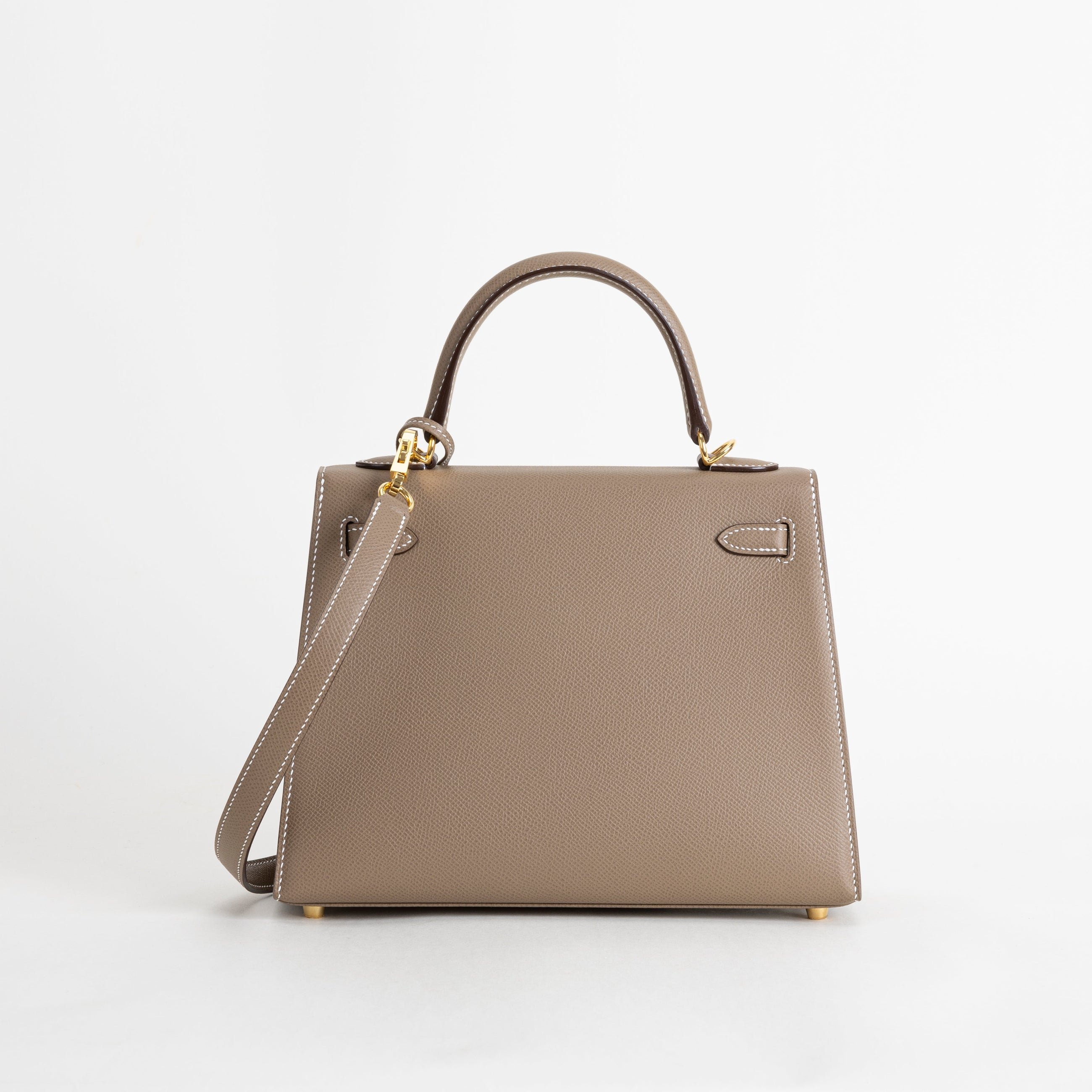 KELLY 25 EPSOM LEATHER ETOUPE WITH GOLD HARDWARE (GHW)