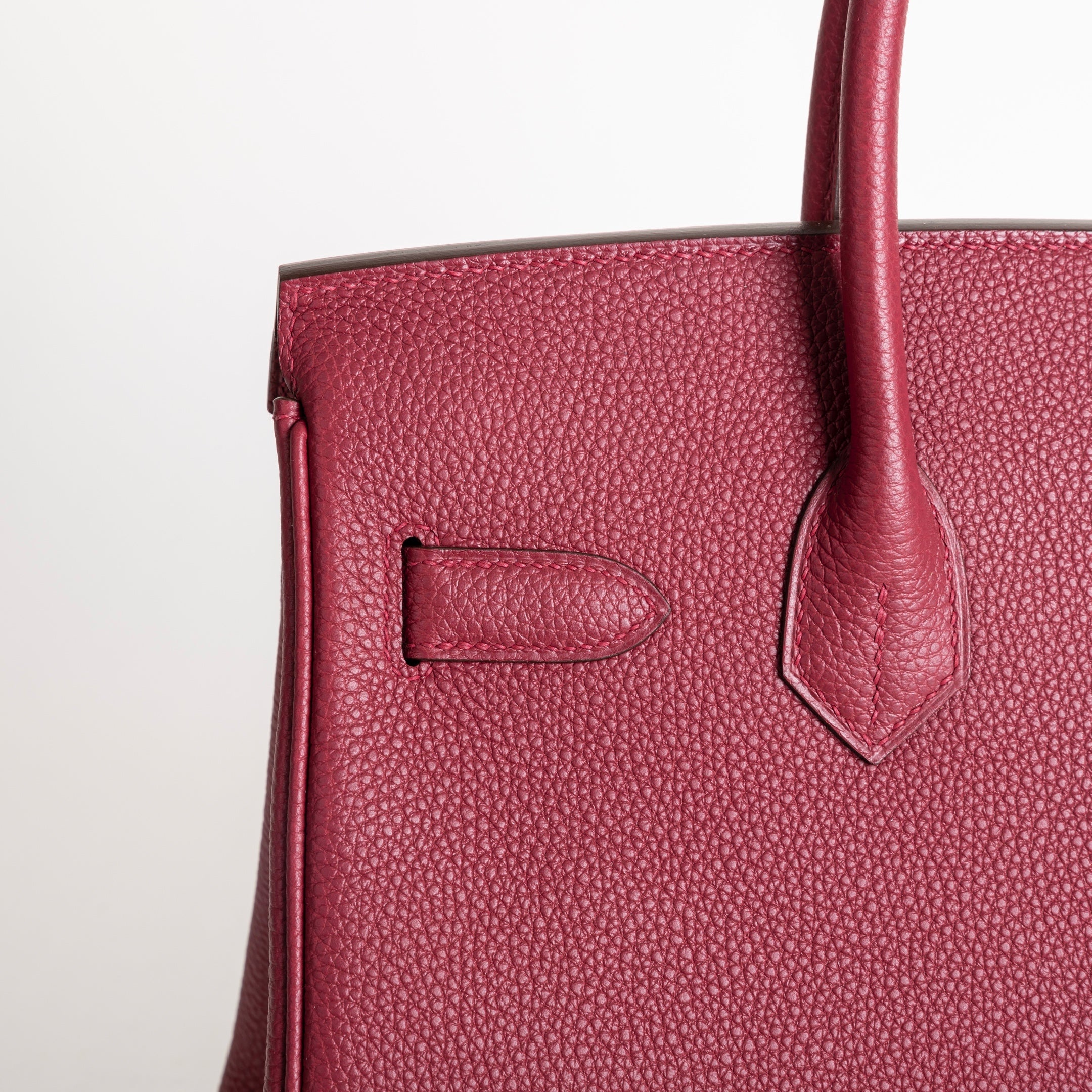 BIRKIN 30 TOGO LEATHER ROUGE GRENAT WITH PALLADIUM HARDWARE (PHW)